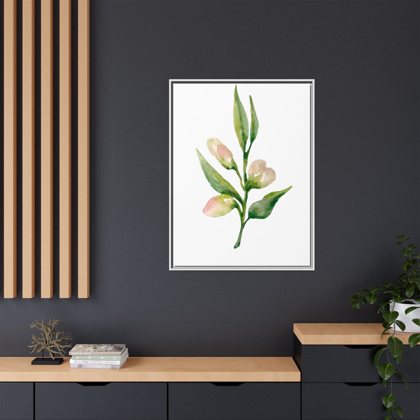 Flowers Collection - Beatrice - Matte Canvas, Framed (Multi-color)