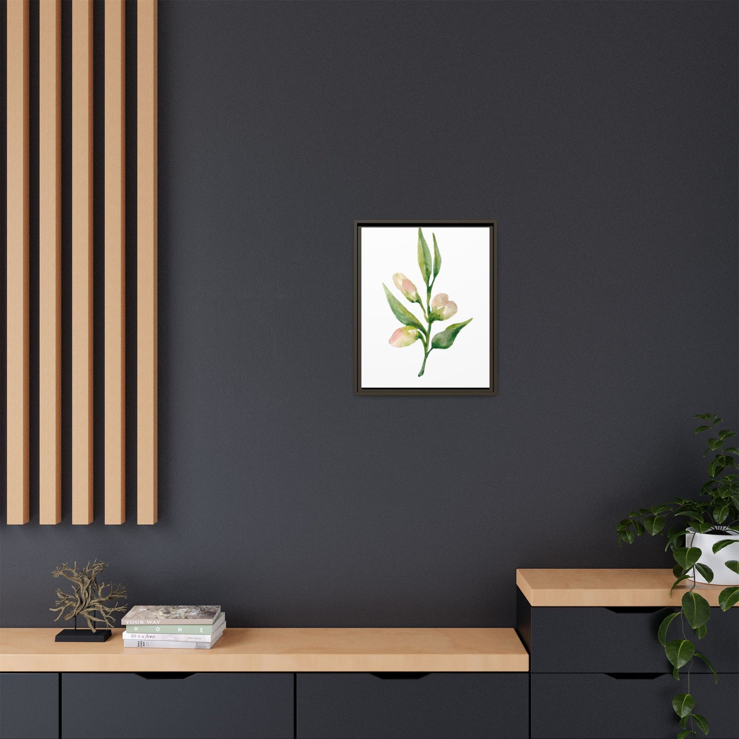 Flowers Collection - Beatrice - Matte Canvas, Framed (Multi-color)