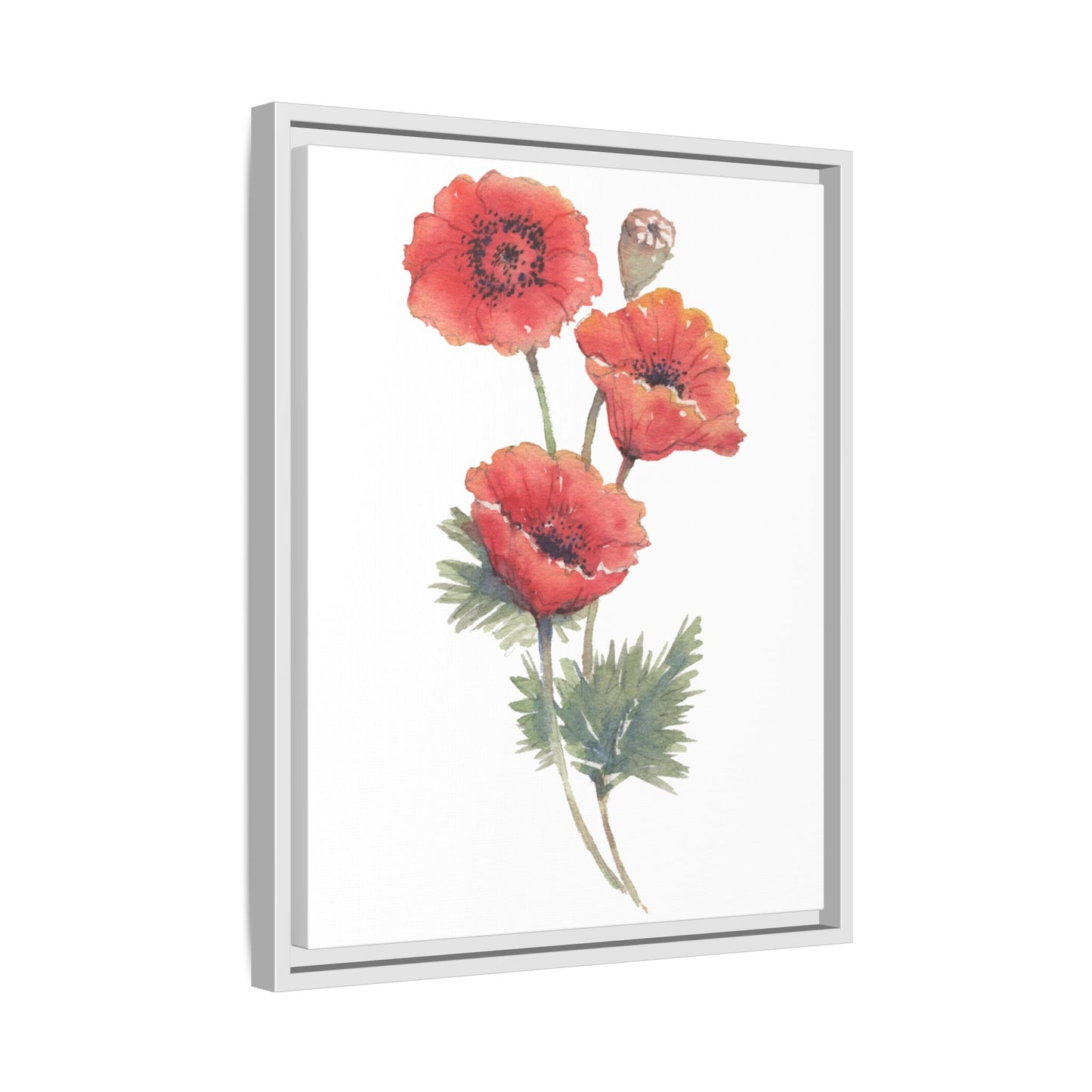 Flowers Collection - Bruna - Matte Canvas, Framed (Multi-color)