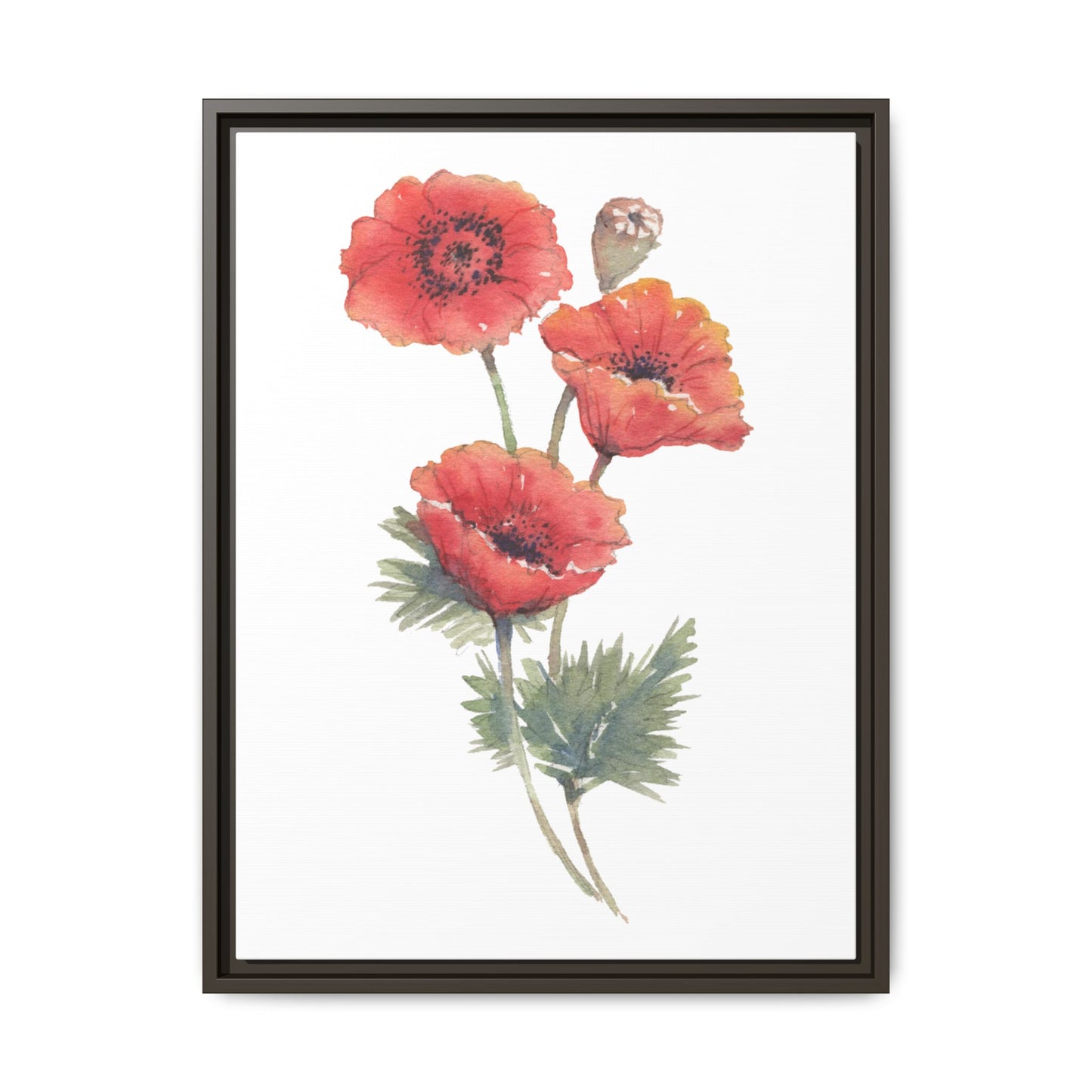 Flowers Collection - Bruna - Matte Canvas, Framed (Multi-color)
