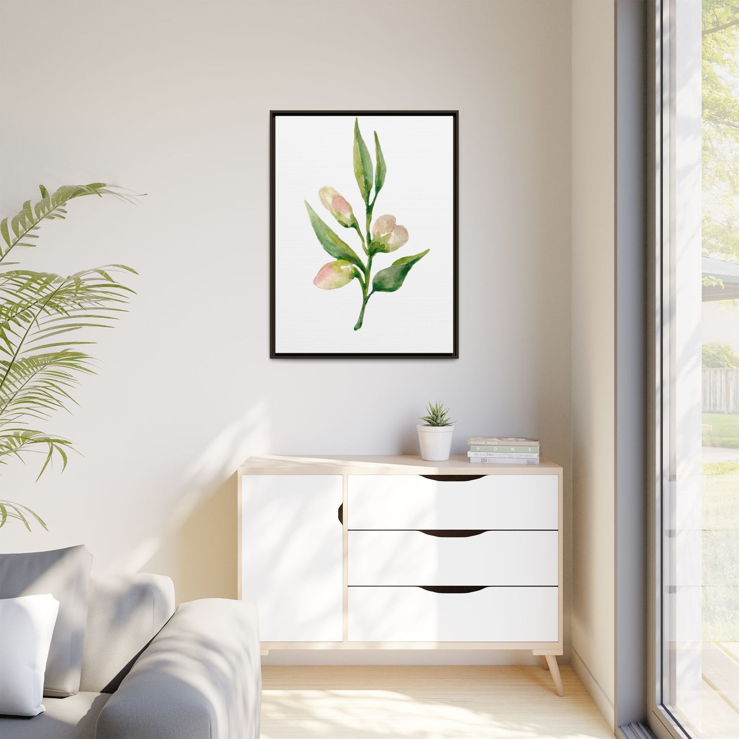 Flowers Collection - Beatrice - Matte Canvas, Framed (Multi-color)