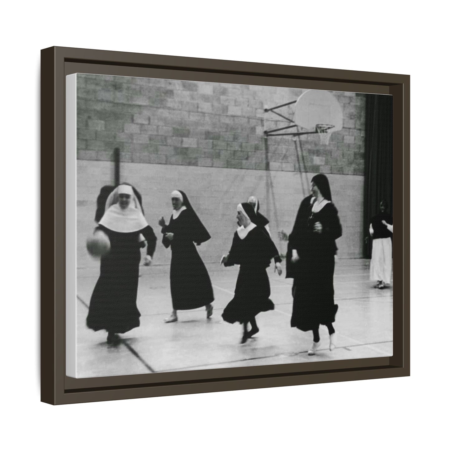 Soccer nuns - Matte Canvas, Framed (Multi-color)