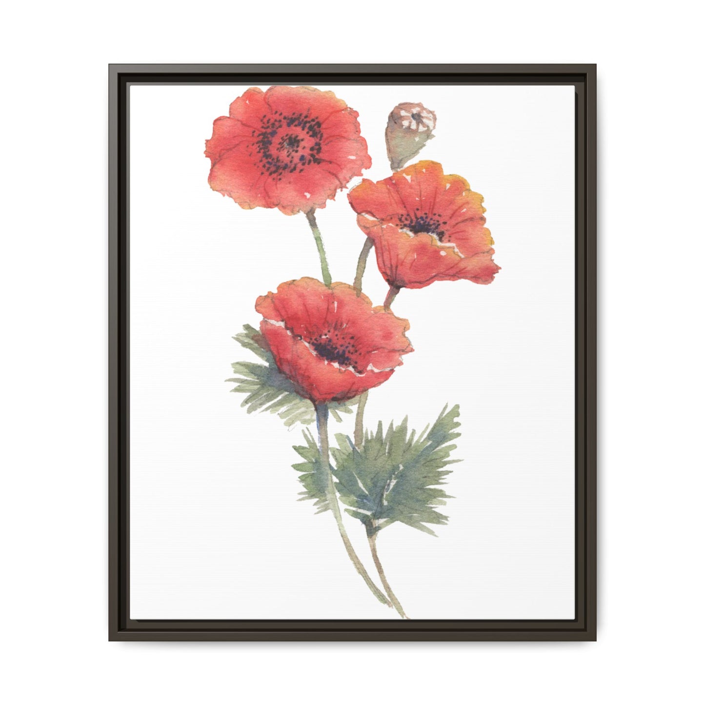 Flowers Collection - Bruna - Matte Canvas, Framed (Multi-color)