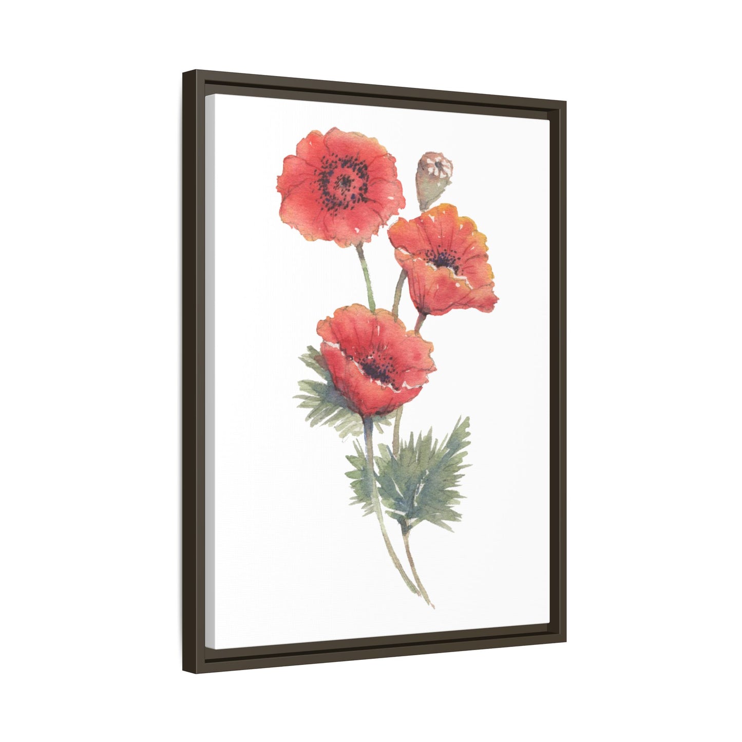 Flowers Collection - Bruna - Matte Canvas, Framed (Multi-color)