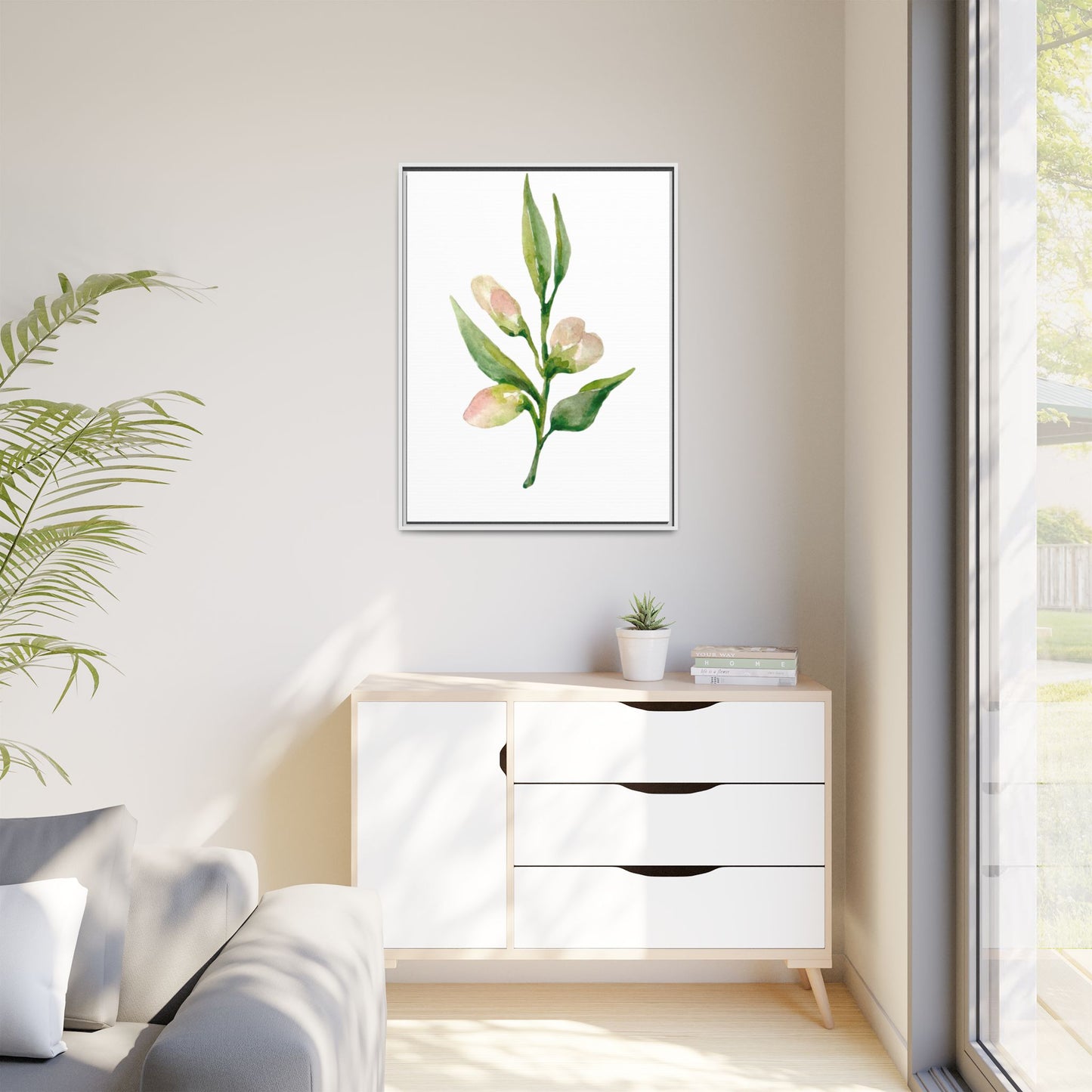 Flowers Collection - Beatrice - Matte Canvas, Framed (Multi-color)