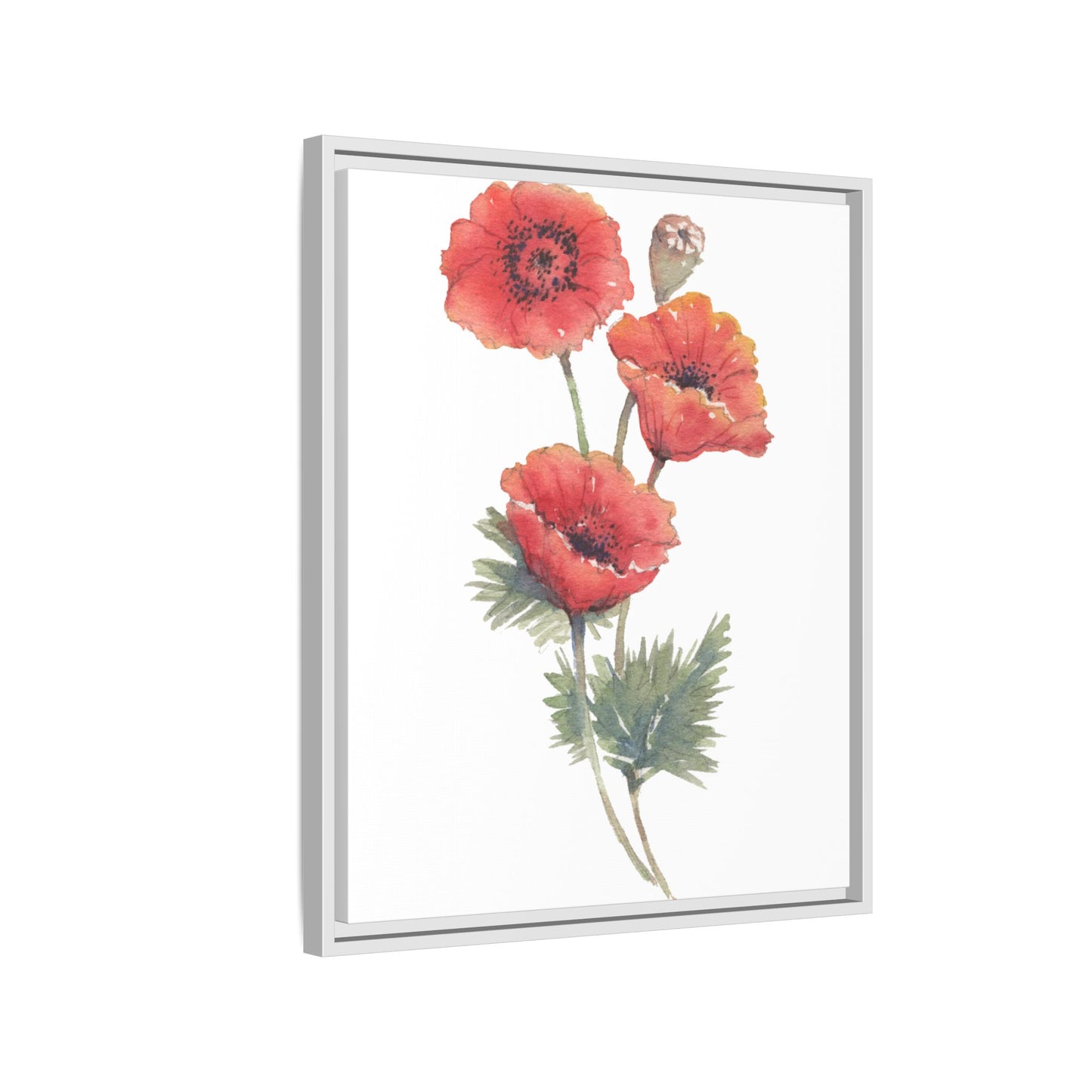 Flowers Collection - Bruna - Matte Canvas, Framed (Multi-color)