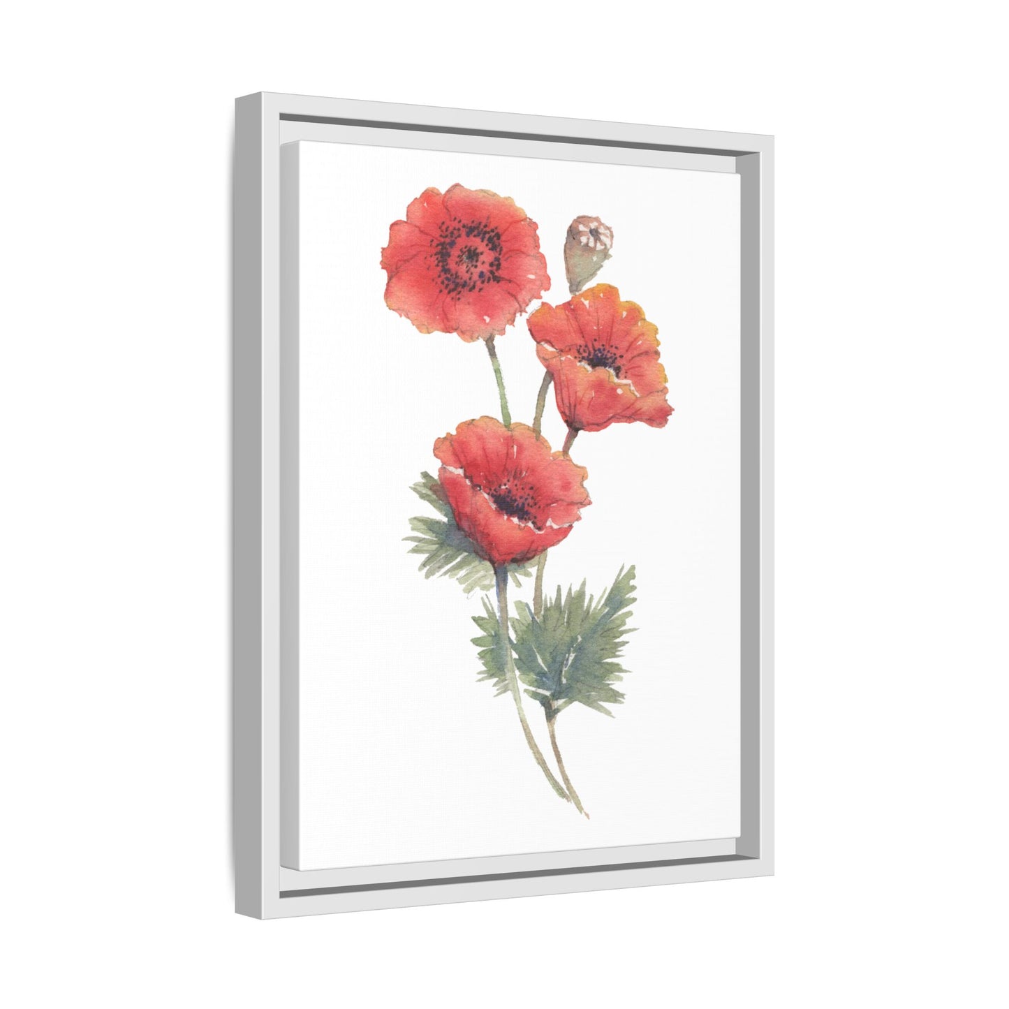 Flowers Collection - Bruna - Matte Canvas, Framed (Multi-color)