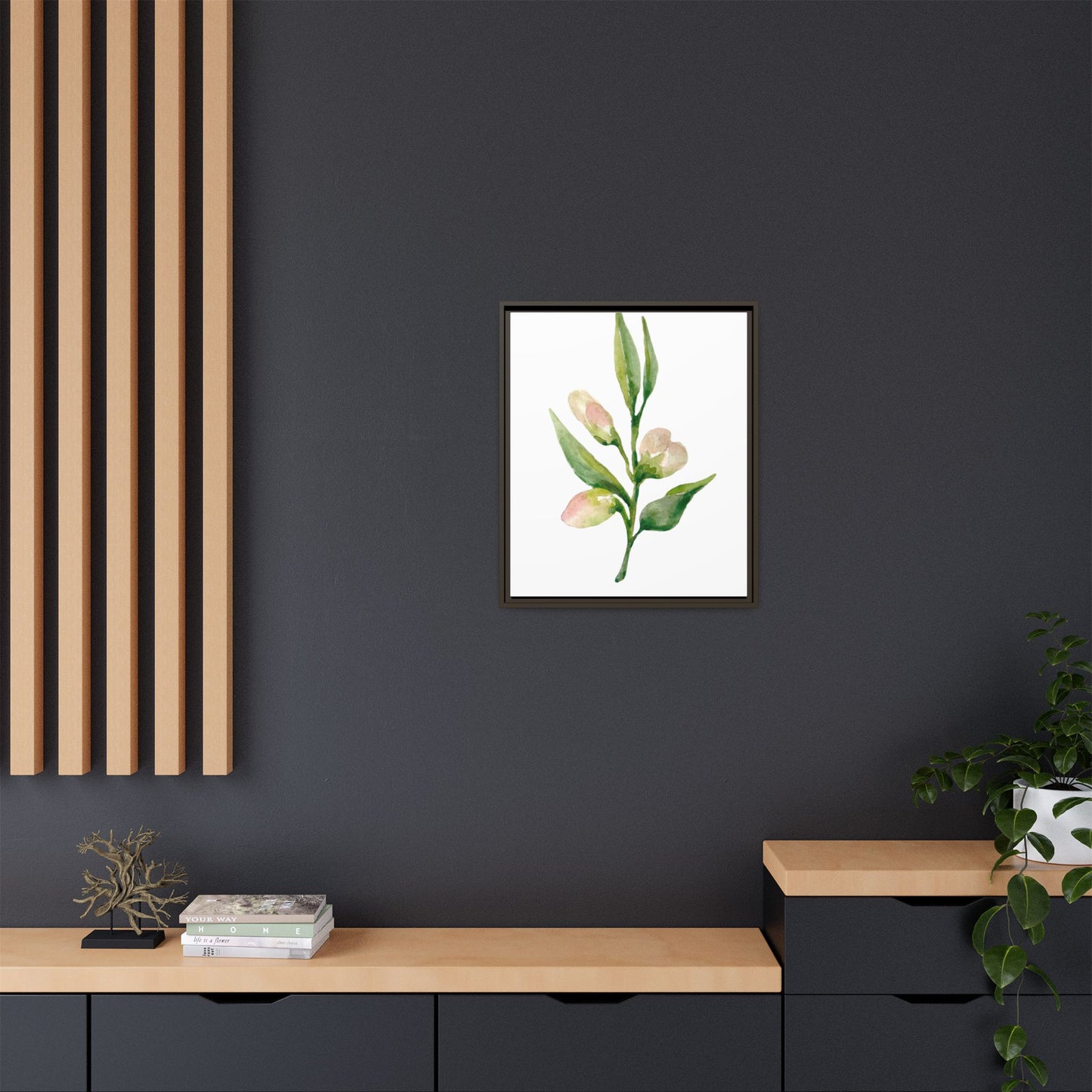 Flowers Collection - Beatrice - Matte Canvas, Framed (Multi-color)