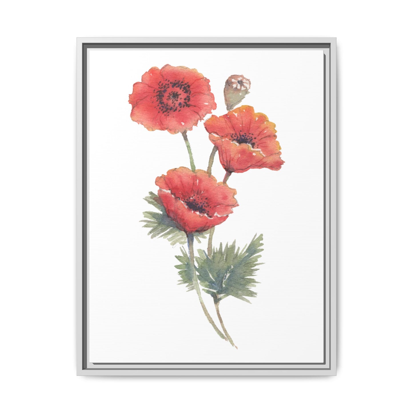 Flowers Collection - Bruna - Matte Canvas, Framed (Multi-color)
