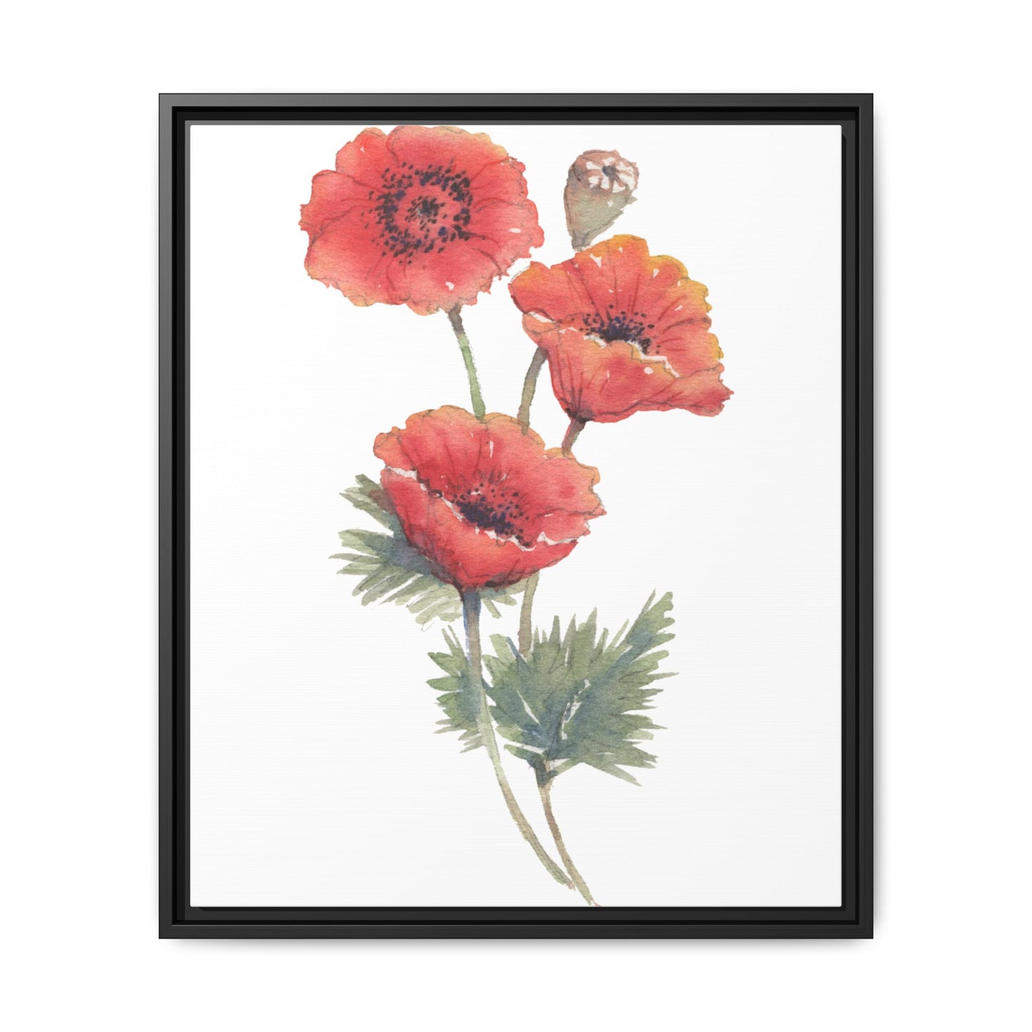 Flowers Collection - Bruna - Matte Canvas, Framed (Multi-color)