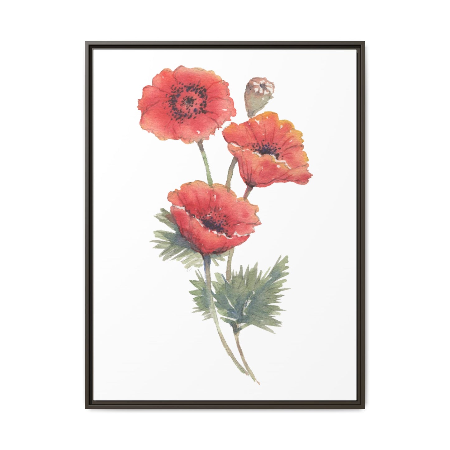 Flowers Collection - Bruna - Matte Canvas, Framed (Multi-color)