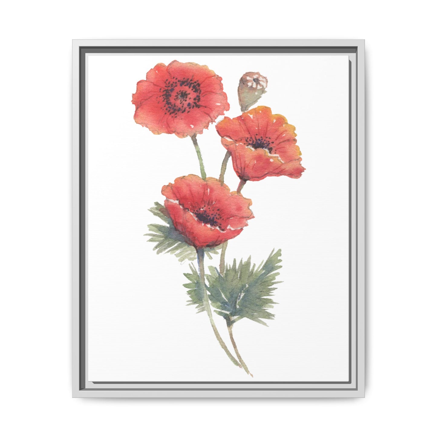 Flowers Collection - Bruna - Matte Canvas, Framed (Multi-color)