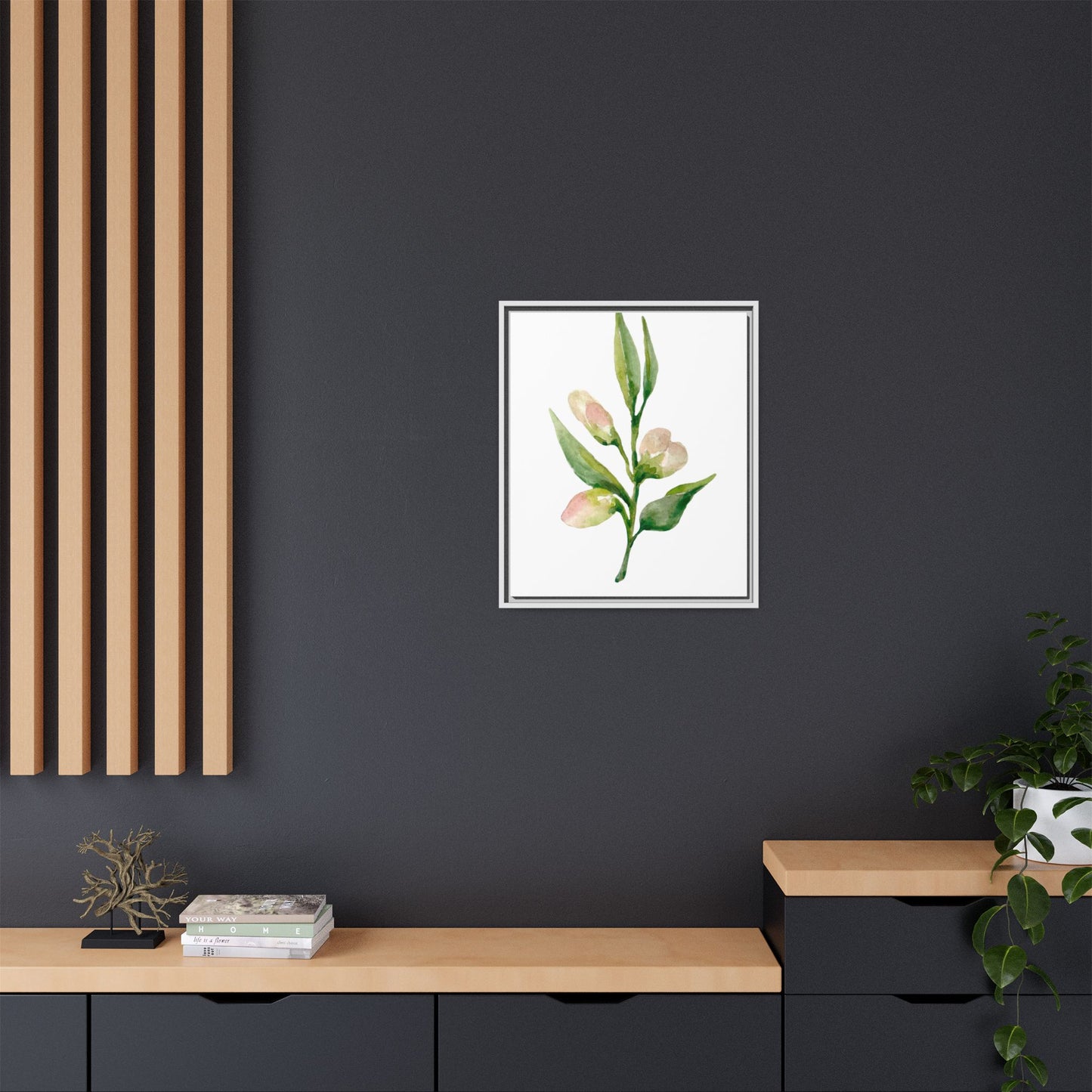 Flowers Collection - Beatrice - Matte Canvas, Framed (Multi-color)