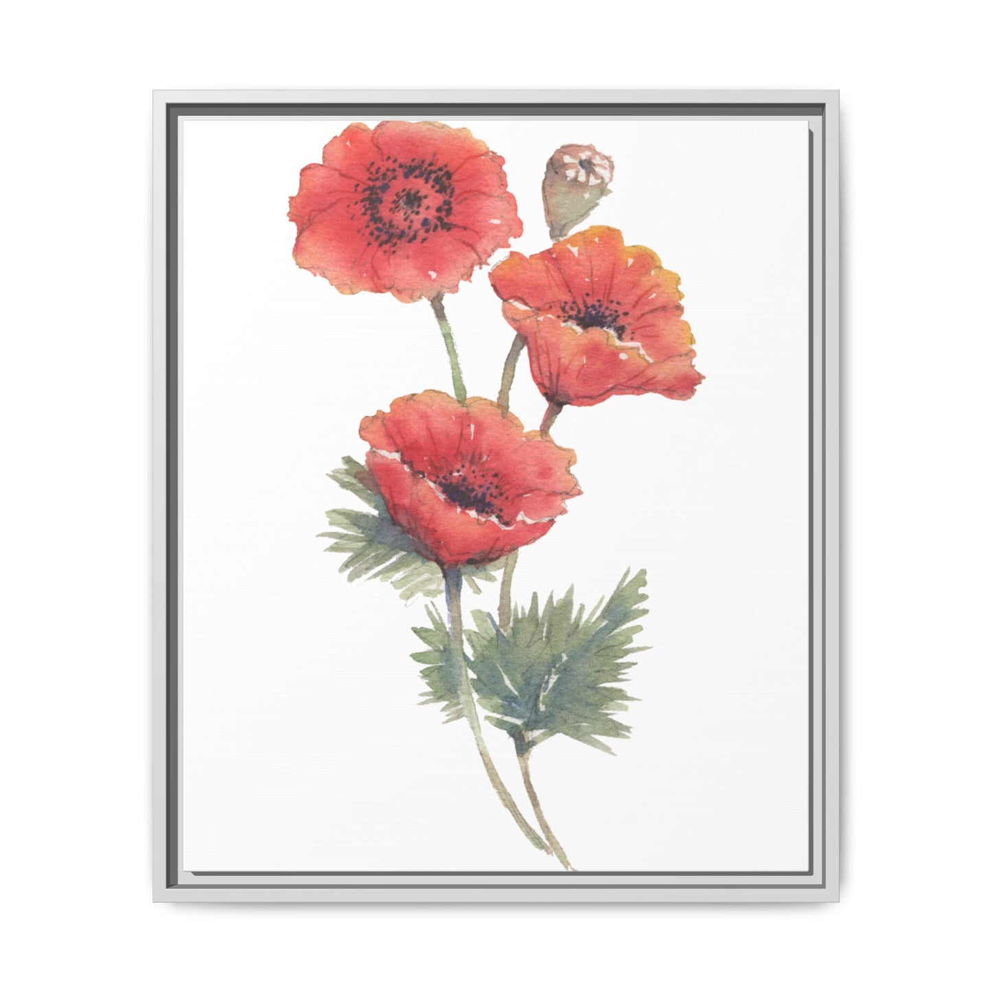 Flowers Collection - Bruna - Matte Canvas, Framed (Multi-color)