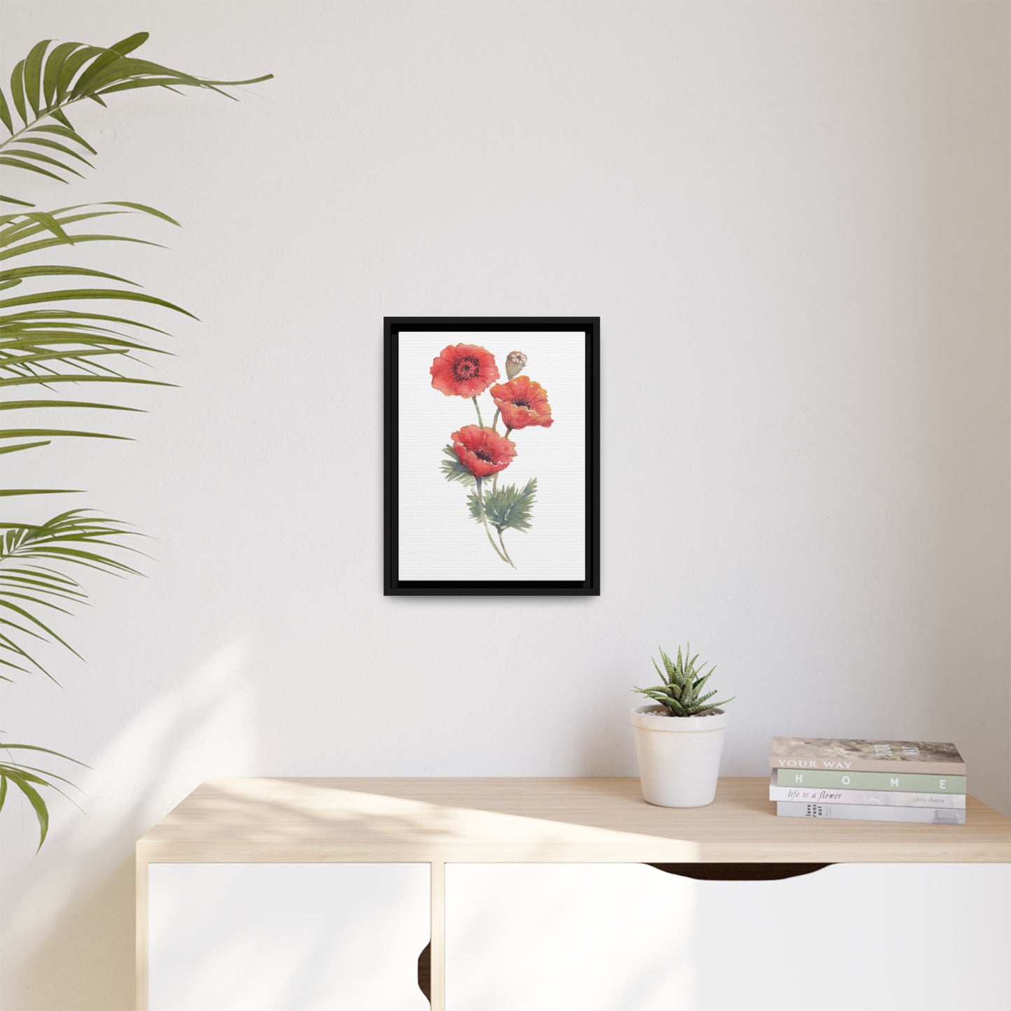 Flowers Collection - Bruna - Matte Canvas, Framed (Multi-color)