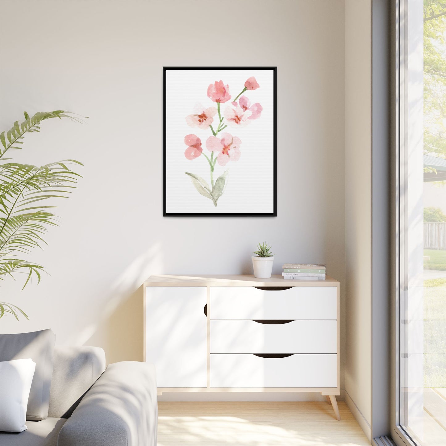 Flowers Collection 3 - Matte Canvas, Framed (Multi-color)