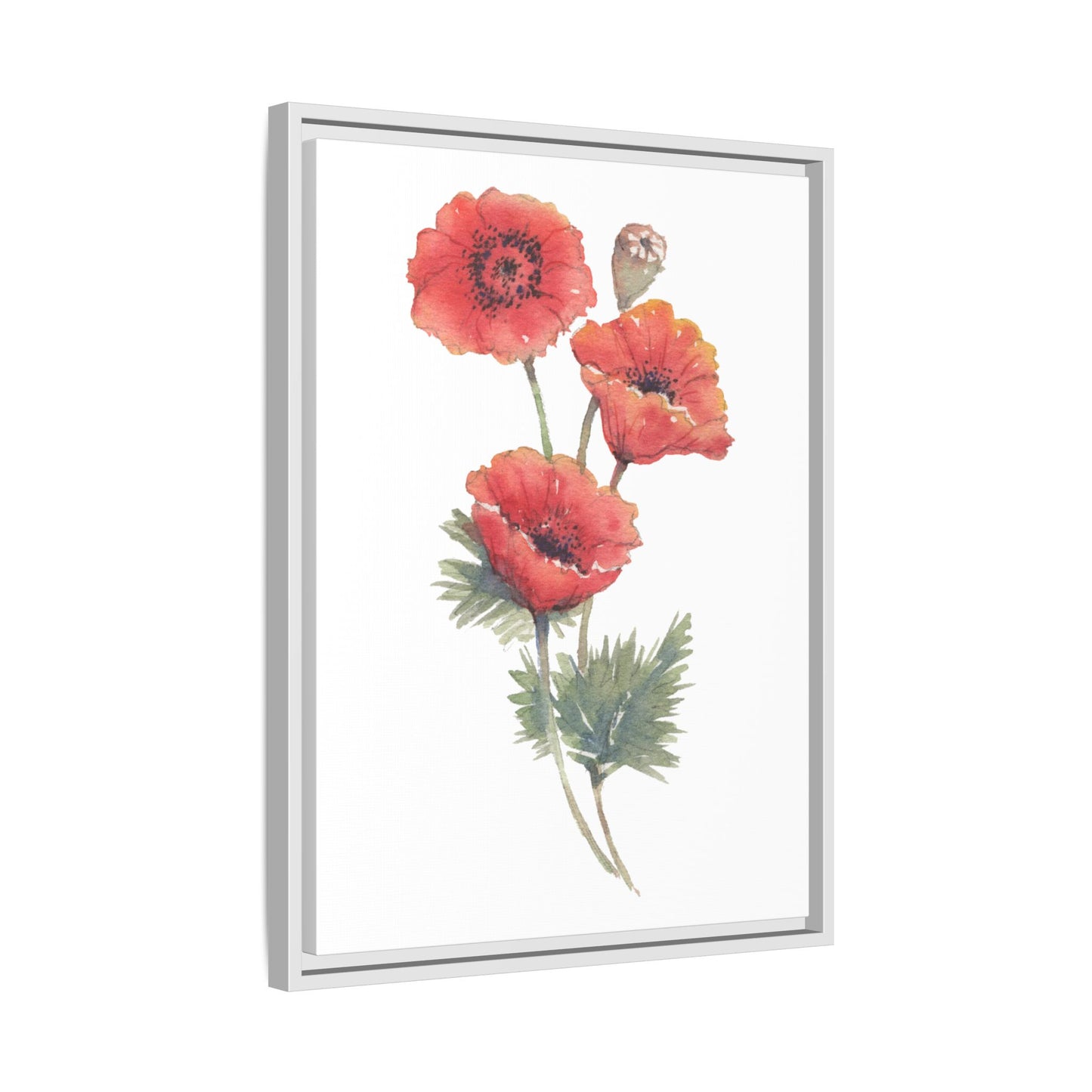 Flowers Collection - Bruna - Matte Canvas, Framed (Multi-color)