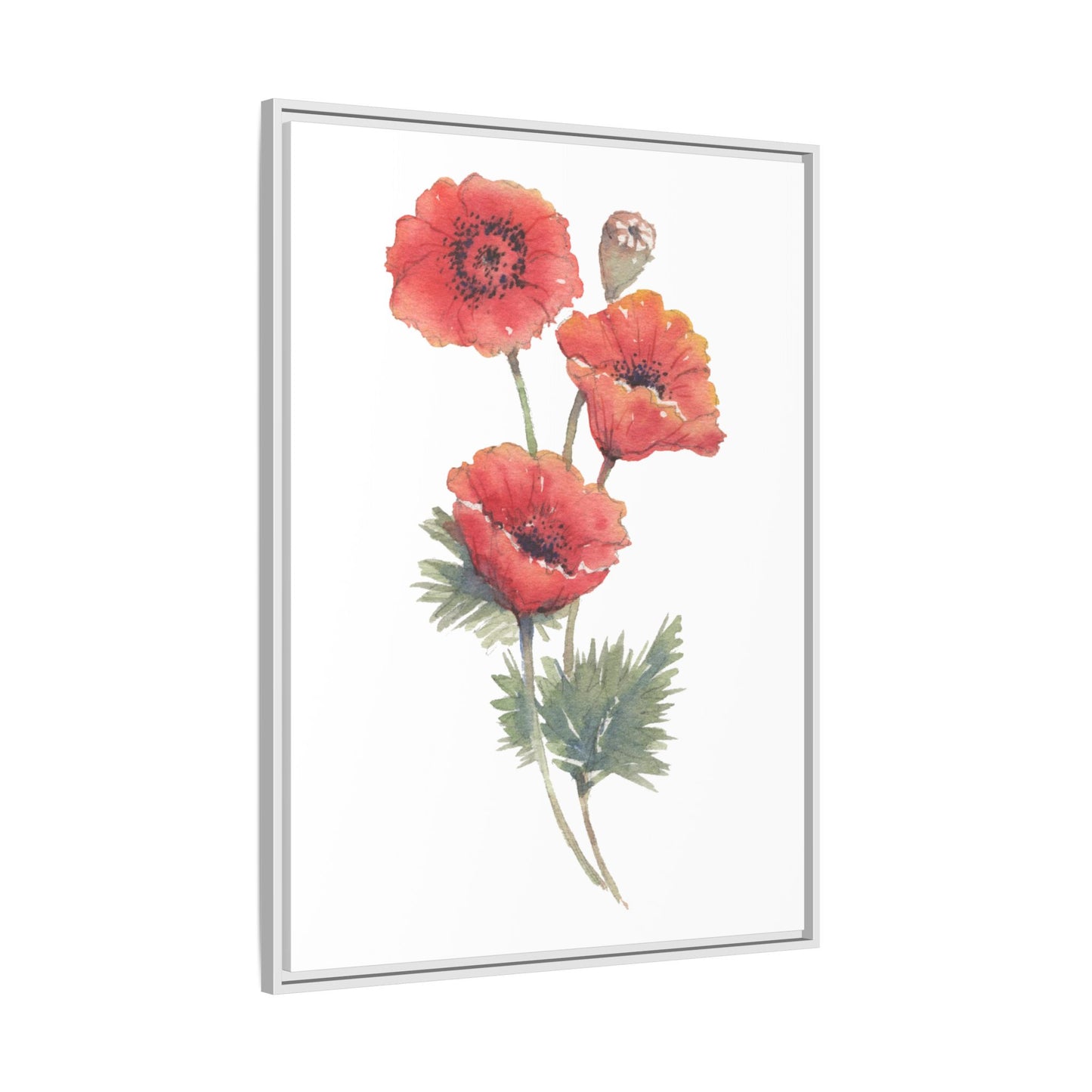 Flowers Collection - Bruna - Matte Canvas, Framed (Multi-color)