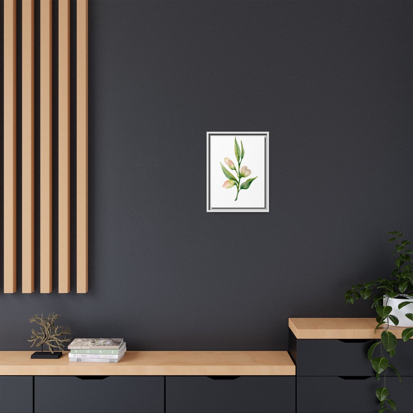 Flowers Collection - Beatrice - Matte Canvas, Framed (Multi-color)