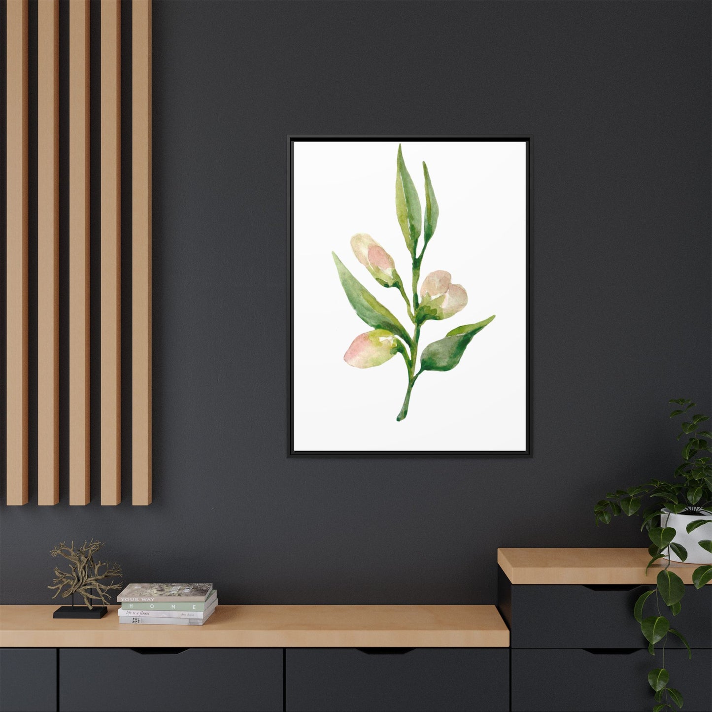 Flowers Collection - Beatrice - Matte Canvas, Framed (Multi-color)