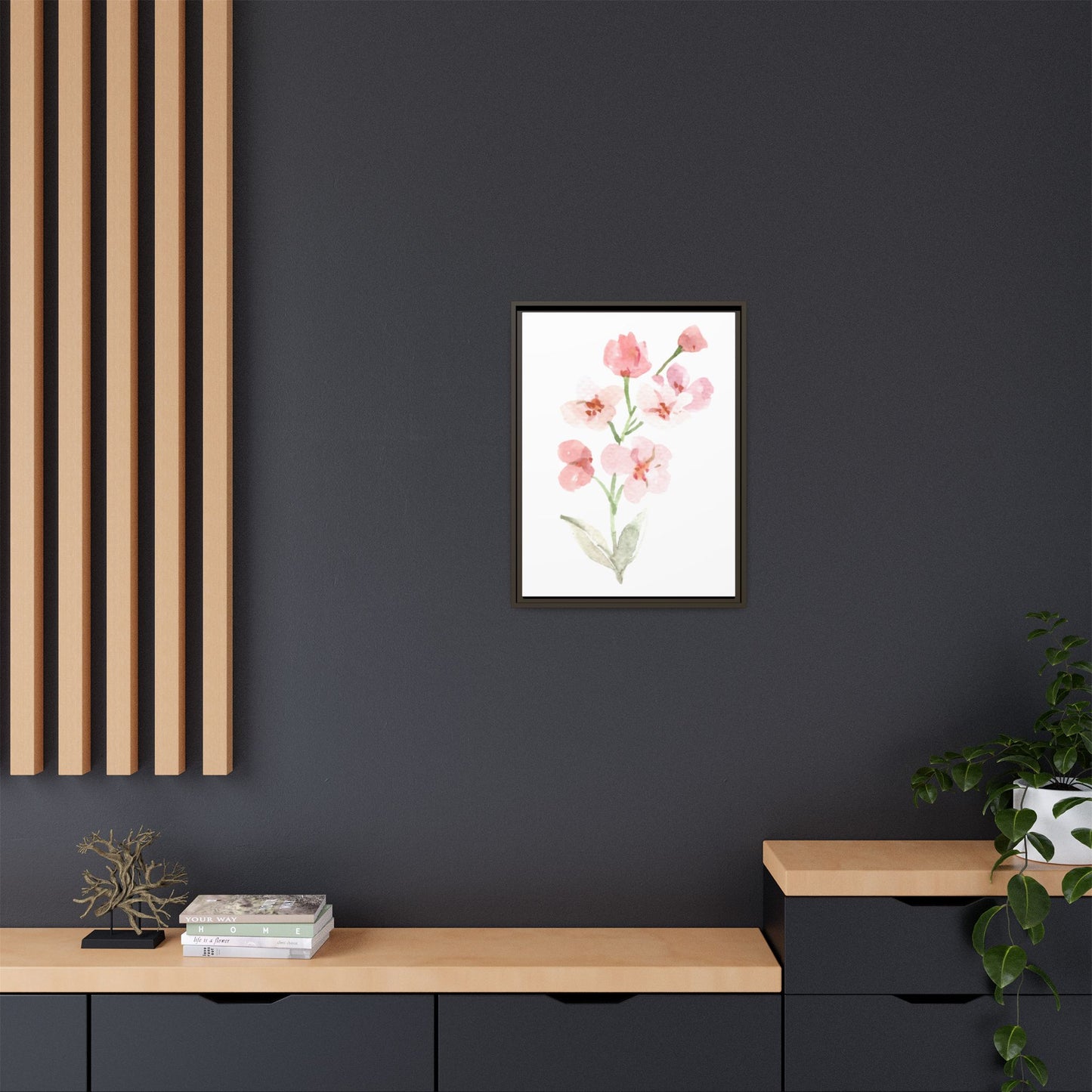 Flowers Collection 3 - Matte Canvas, Framed (Multi-color)