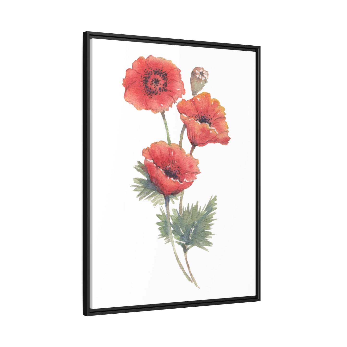 Flowers Collection - Bruna - Matte Canvas, Framed (Multi-color)