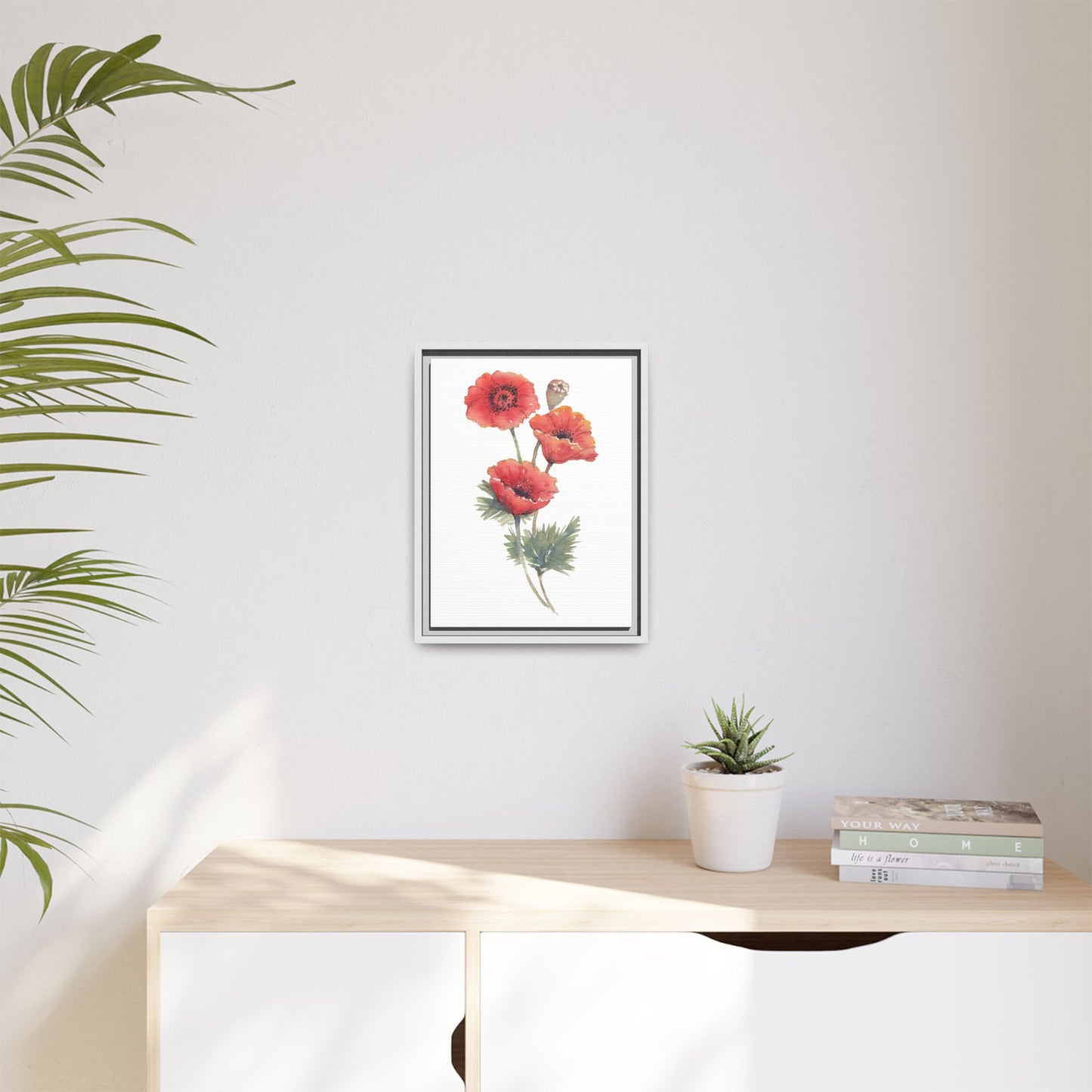 Flowers Collection - Bruna - Matte Canvas, Framed (Multi-color)