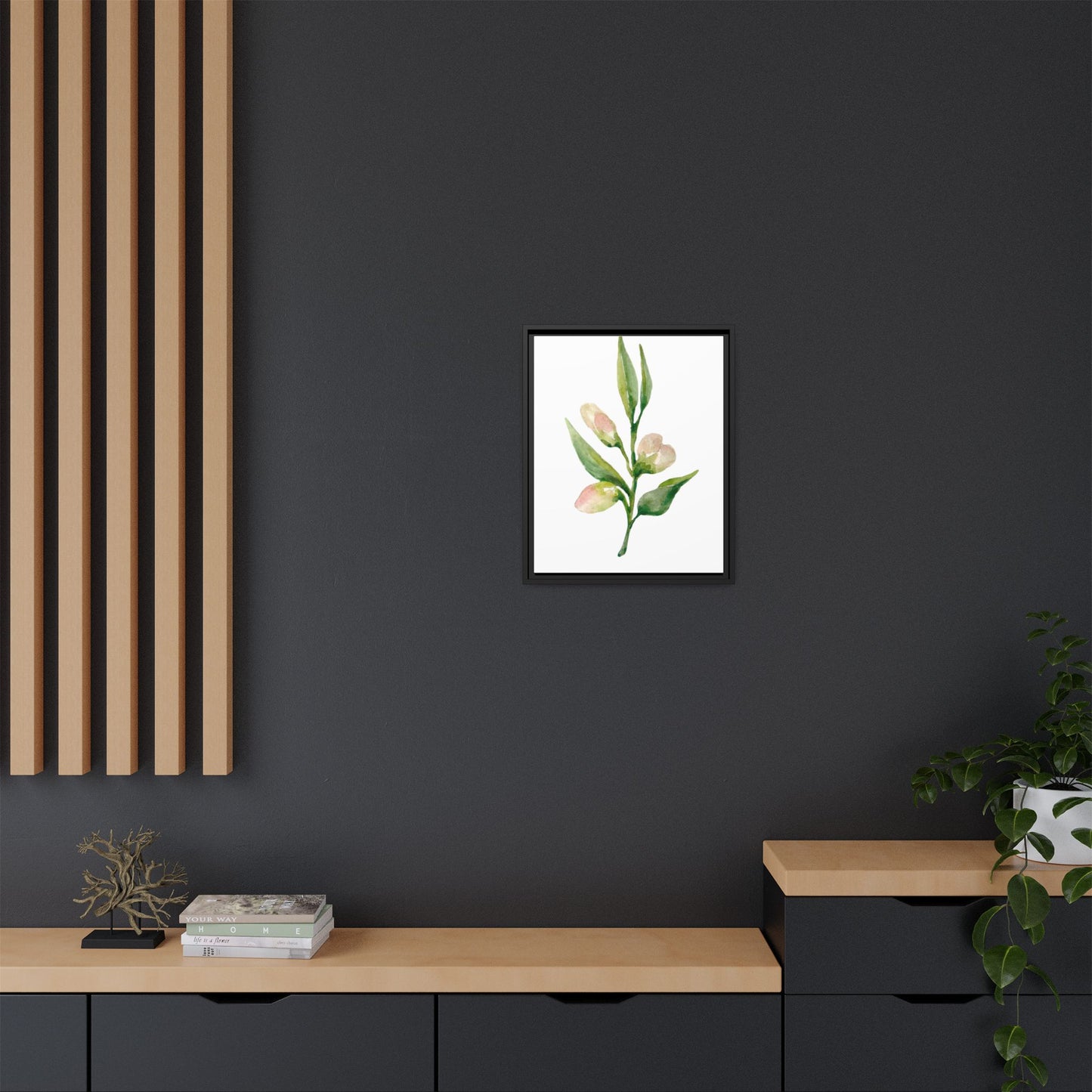 Flowers Collection - Beatrice - Matte Canvas, Framed (Multi-color)