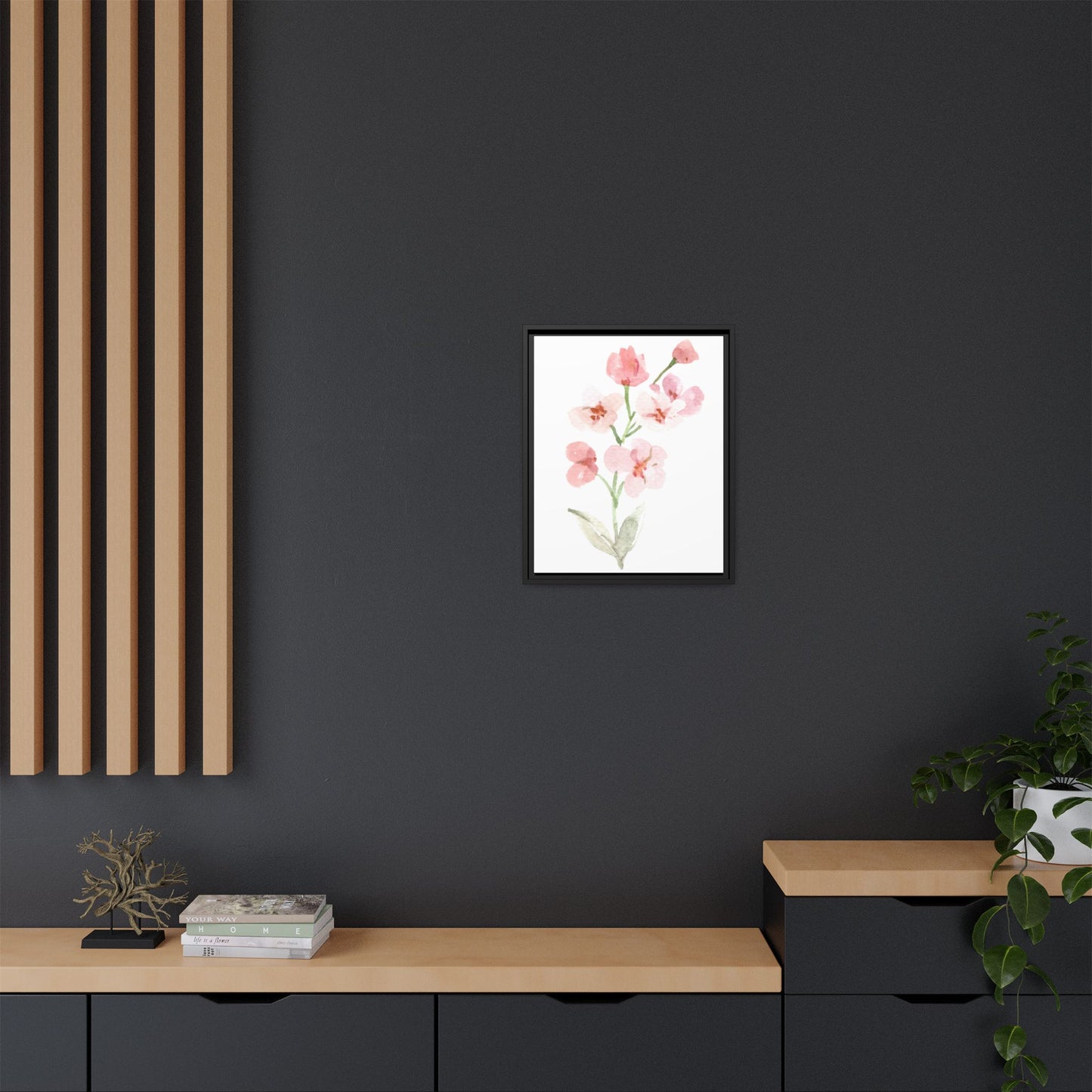 Flowers Collection 3 - Matte Canvas, Framed (Multi-color)
