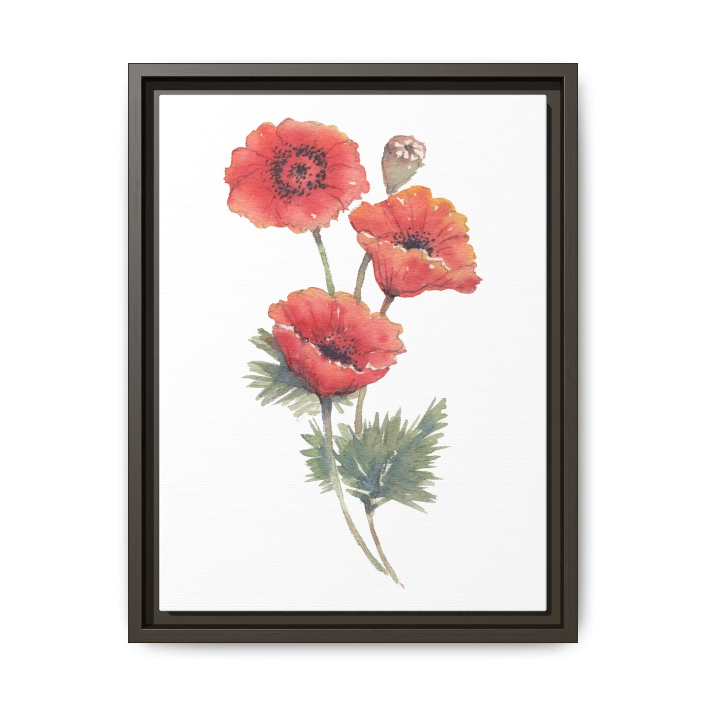 Flowers Collection - Bruna - Matte Canvas, Framed (Multi-color)