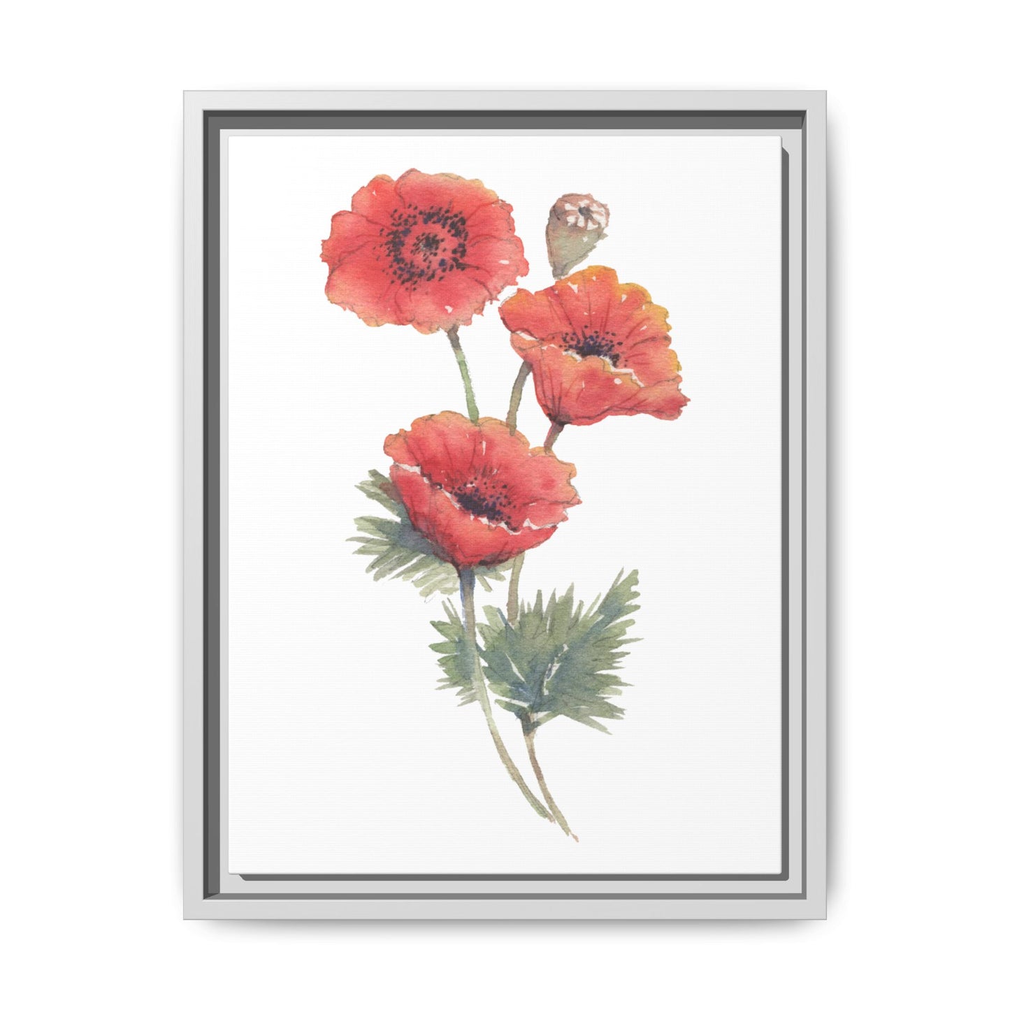 Flowers Collection - Bruna - Matte Canvas, Framed (Multi-color)