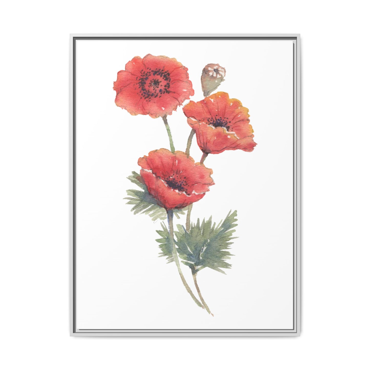 Flowers Collection - Bruna - Matte Canvas, Framed (Multi-color)