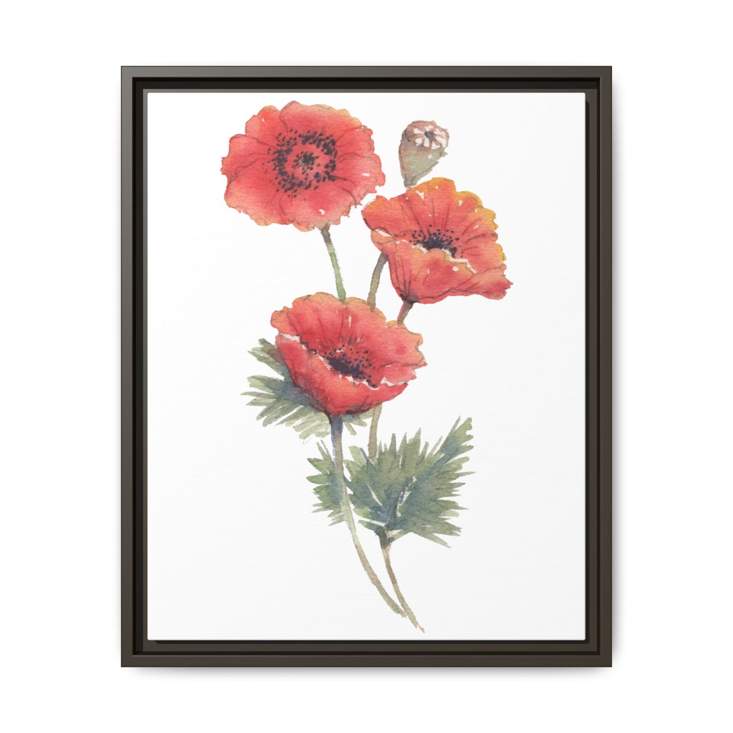 Flowers Collection - Bruna - Matte Canvas, Framed (Multi-color)