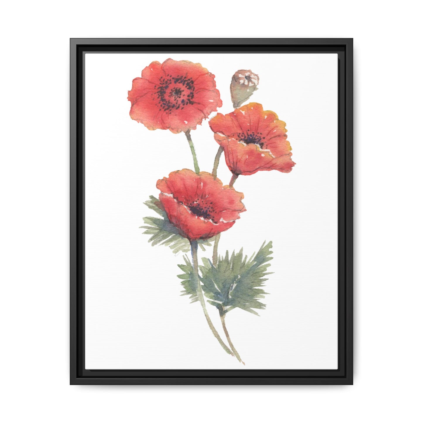 Flowers Collection - Bruna - Matte Canvas, Framed (Multi-color)