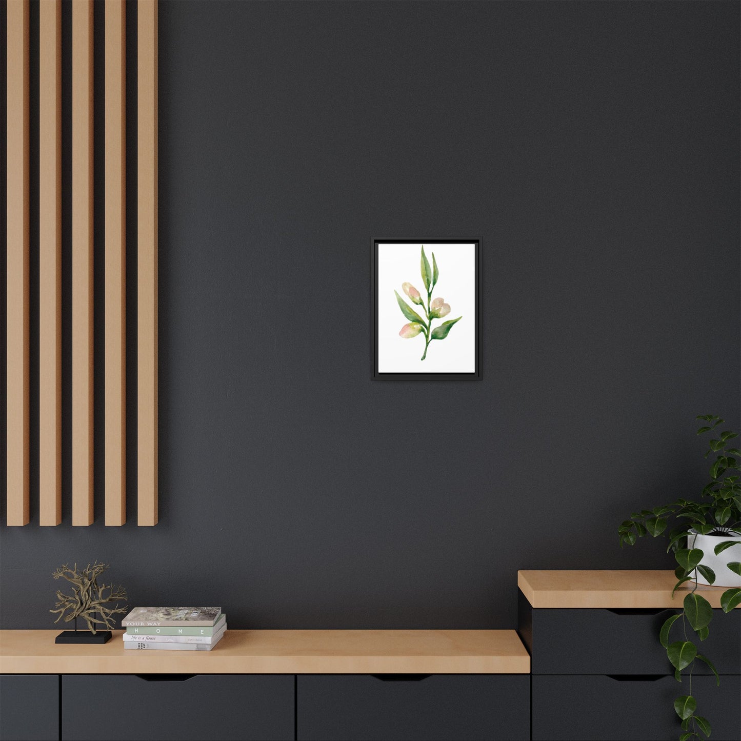 Flowers Collection - Beatrice - Matte Canvas, Framed (Multi-color)