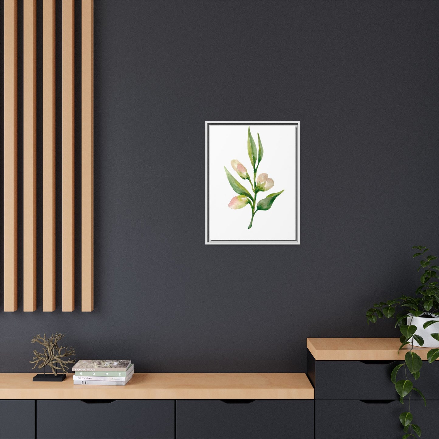 Flowers Collection - Beatrice - Matte Canvas, Framed (Multi-color)