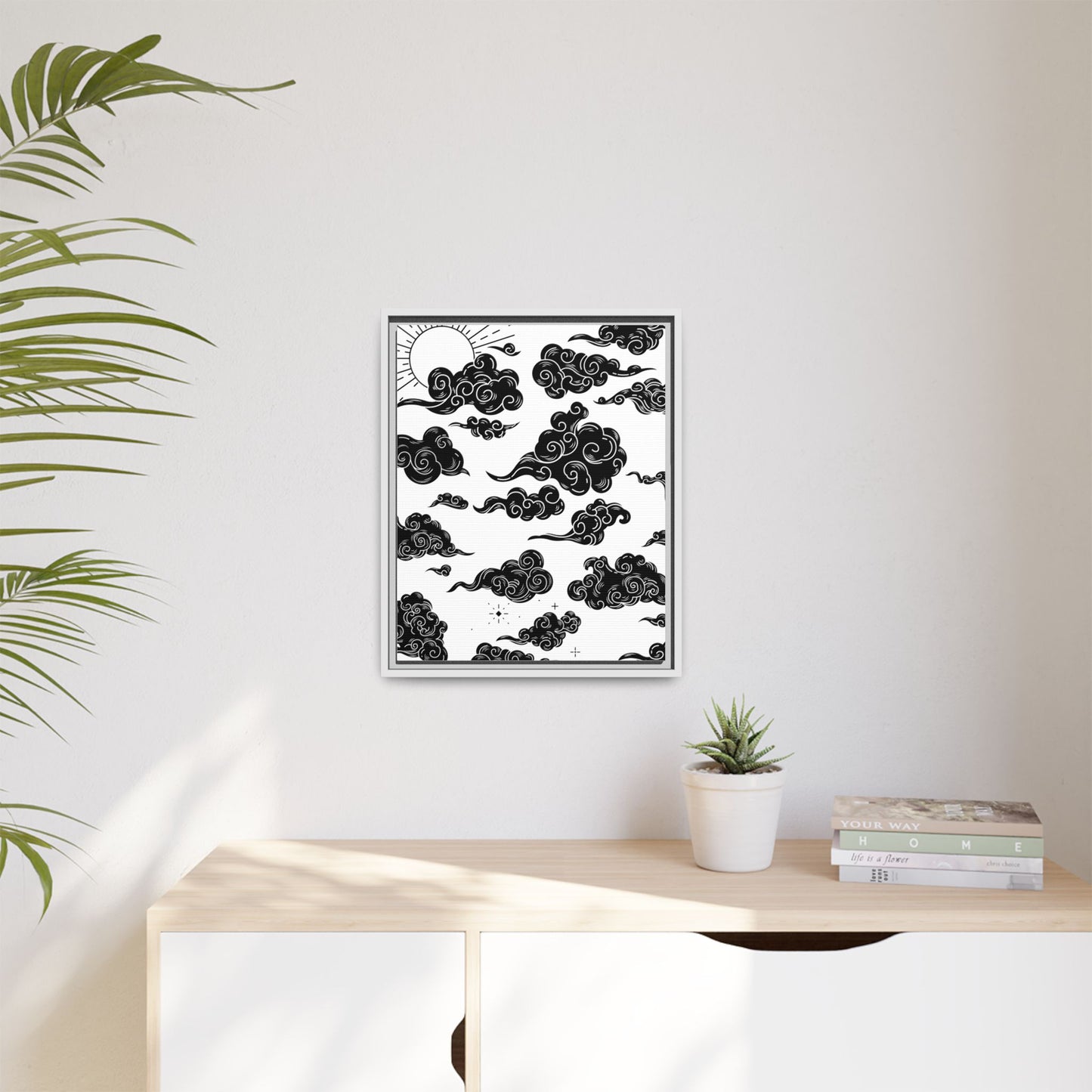 Sky - Matte Canvas, Framed (Multi-color)