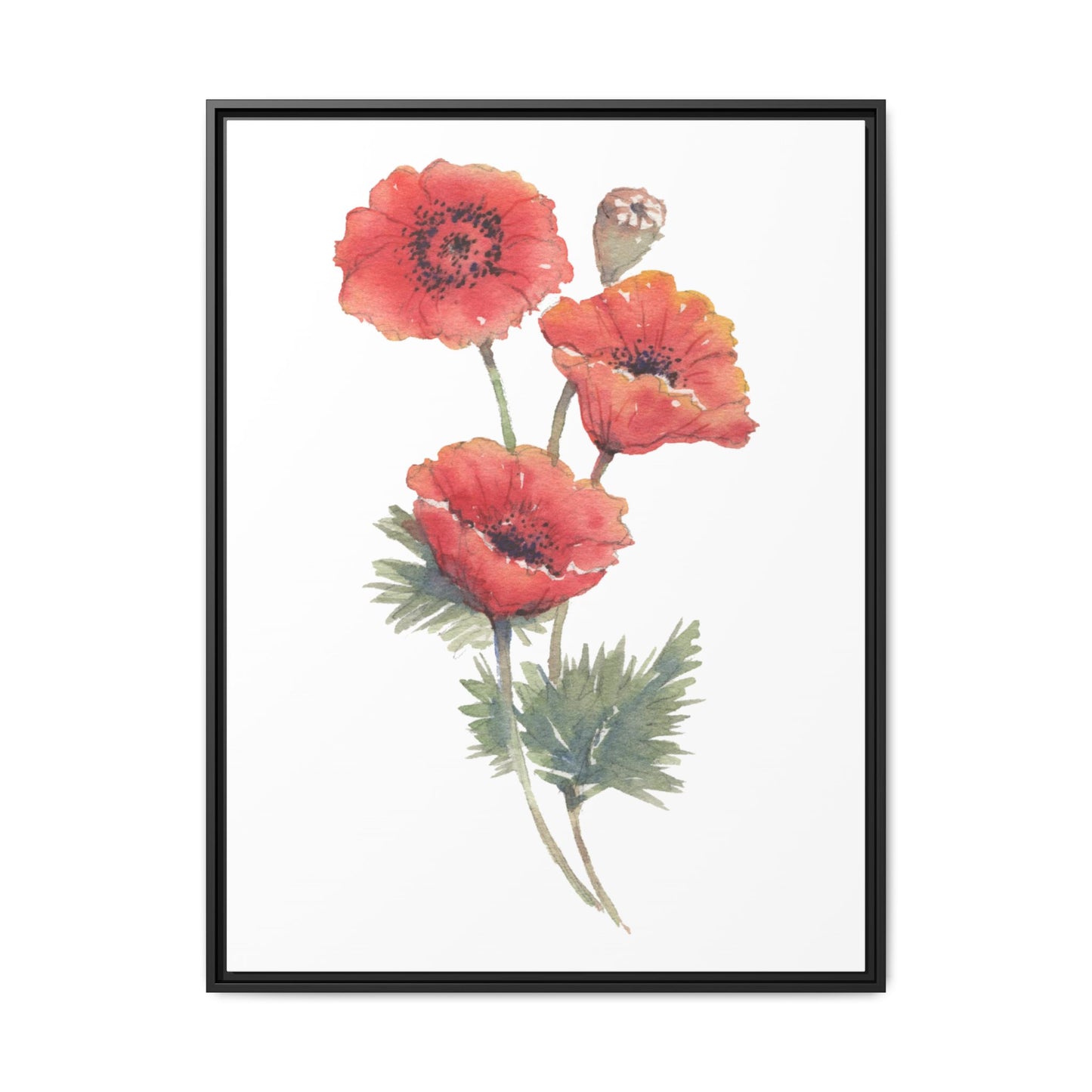Flowers Collection - Bruna - Matte Canvas, Framed (Multi-color)