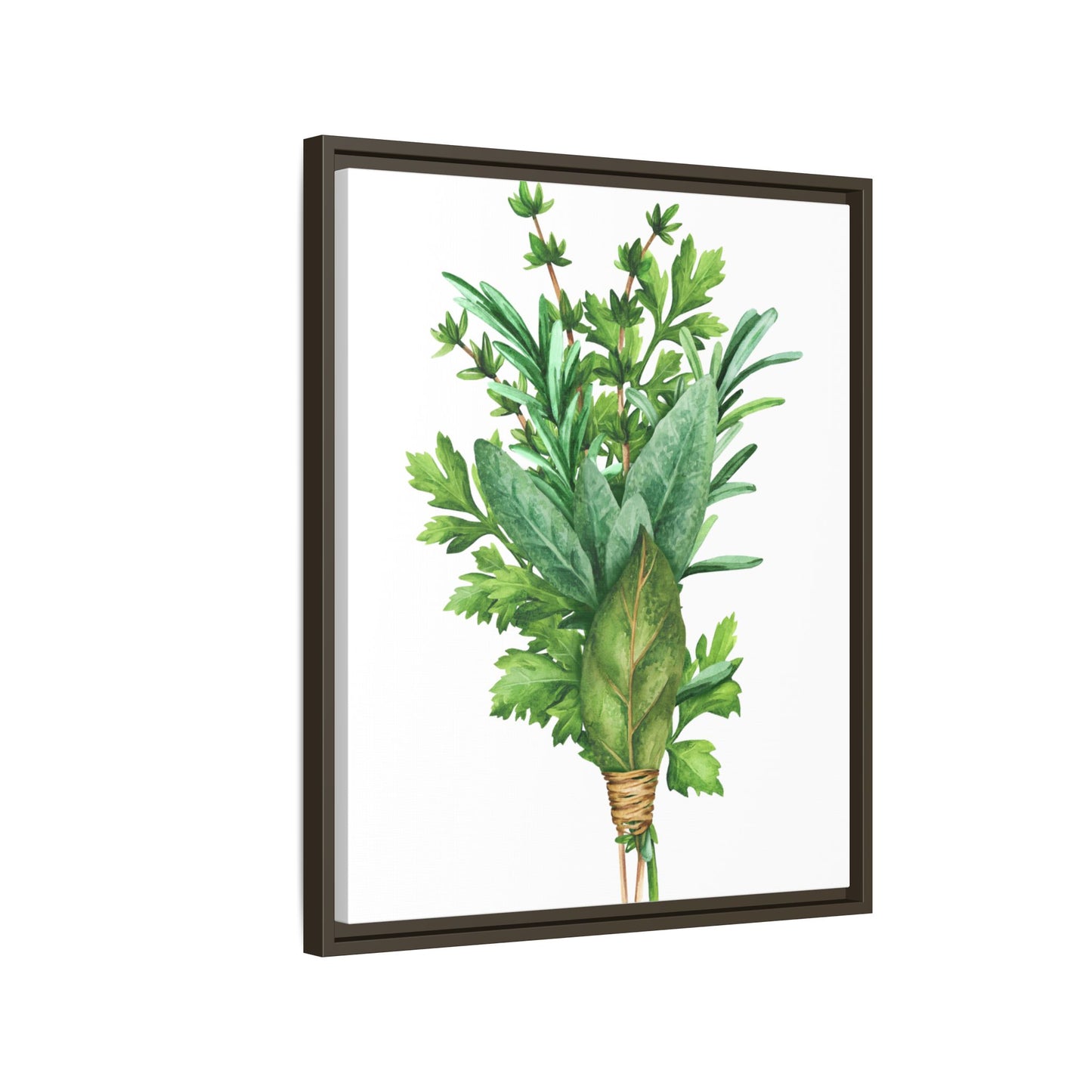 Herbs - Herbs collection - Matte Canvas, Framed (Multi-color)