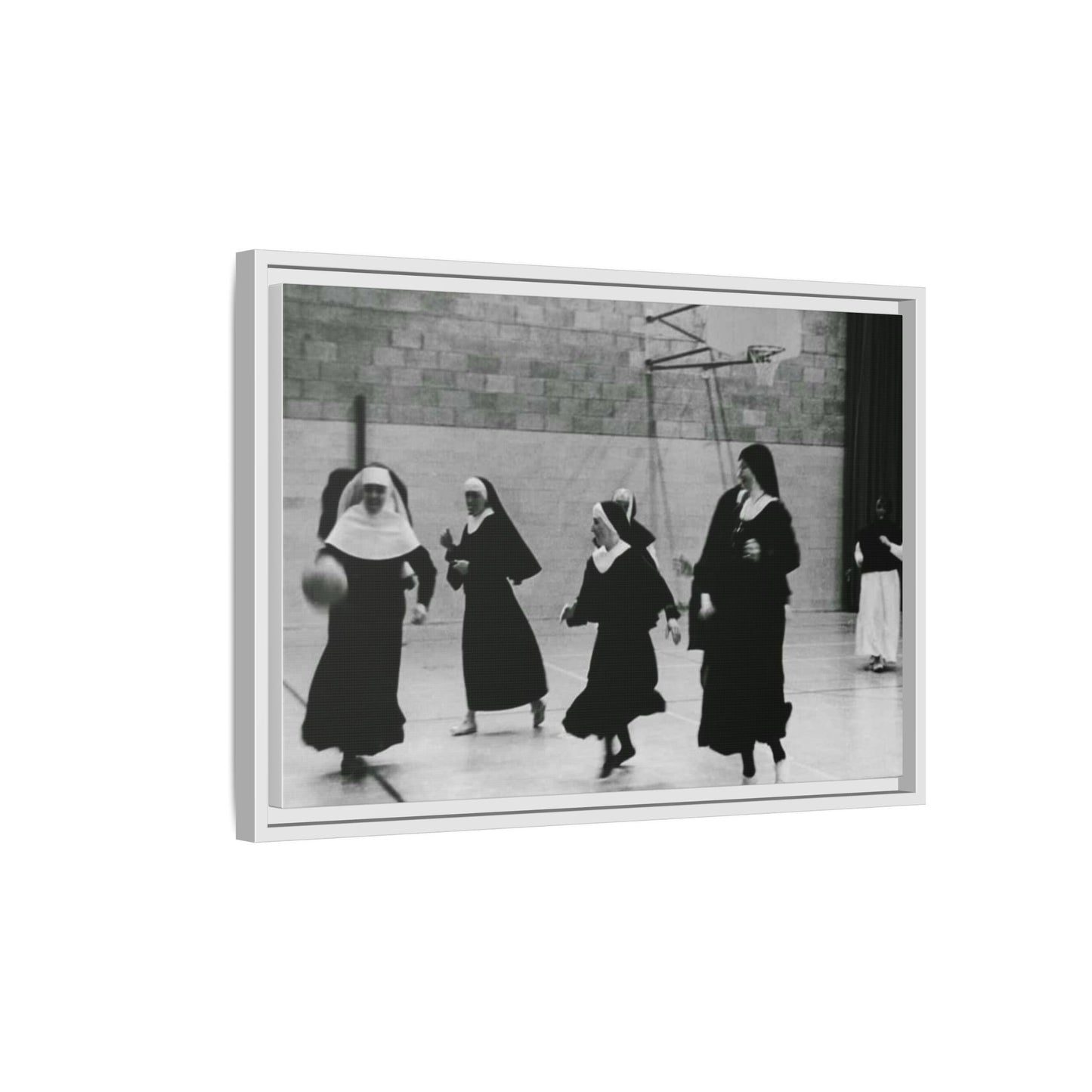 Soccer nuns - Matte Canvas, Framed (Multi-color)