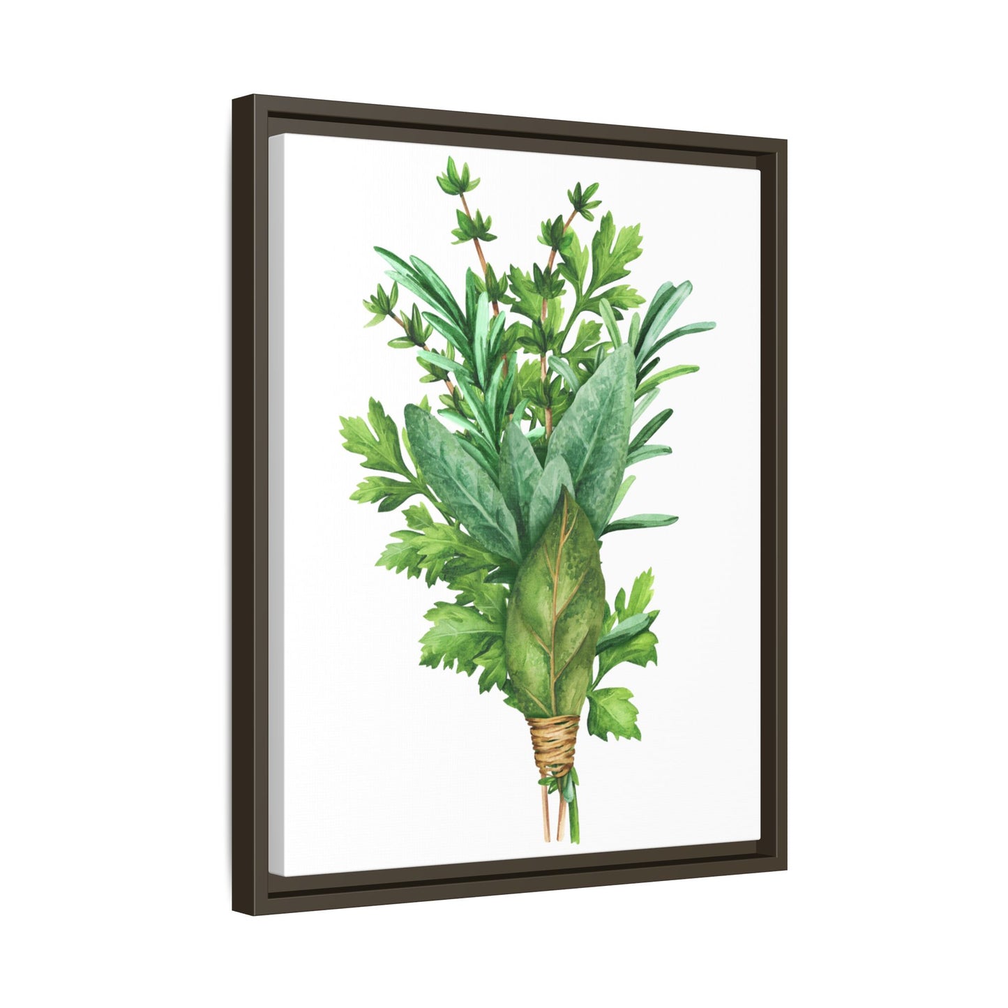 Herbs - Herbs collection - Matte Canvas, Framed (Multi-color)