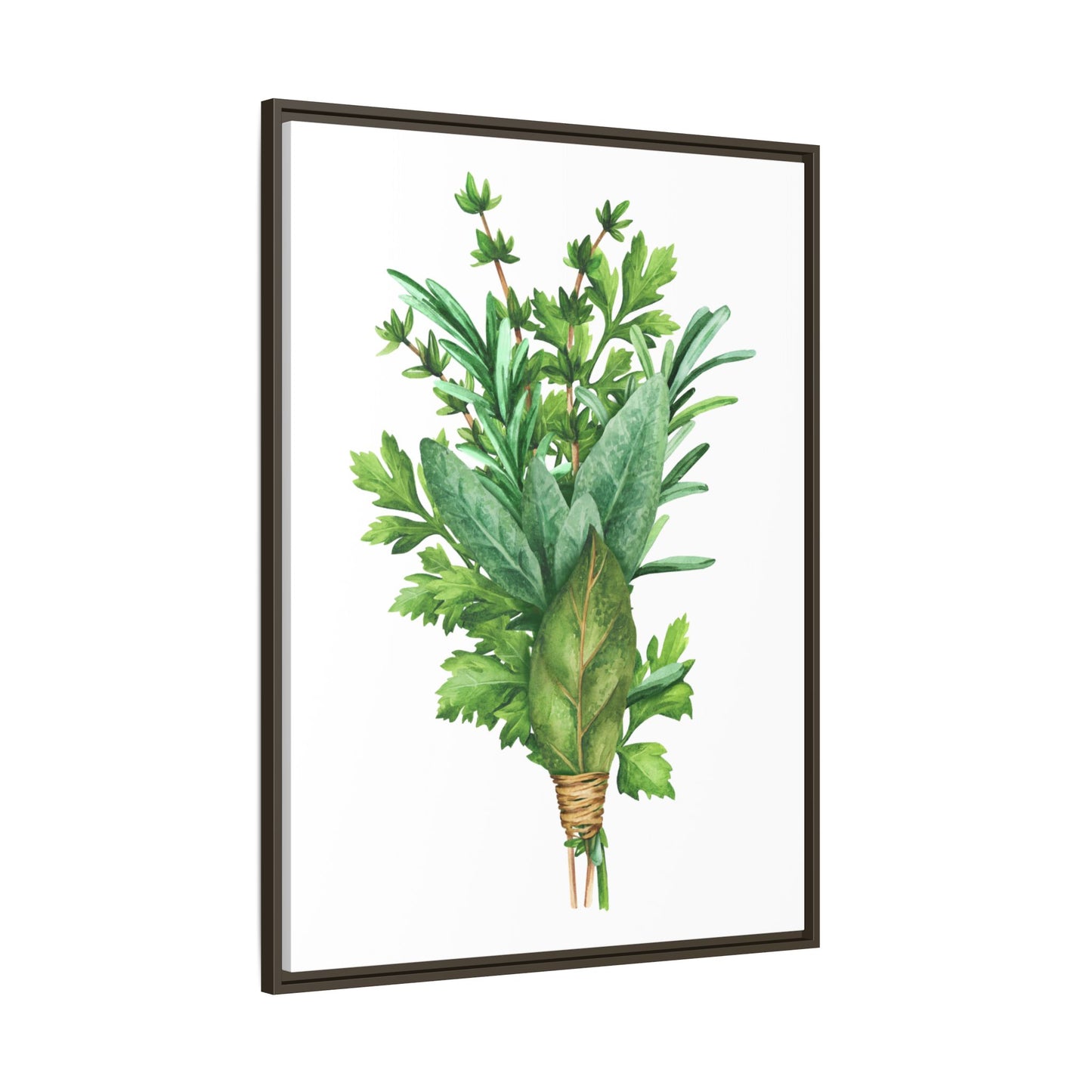 Herbs - Herbs collection - Matte Canvas, Framed (Multi-color)