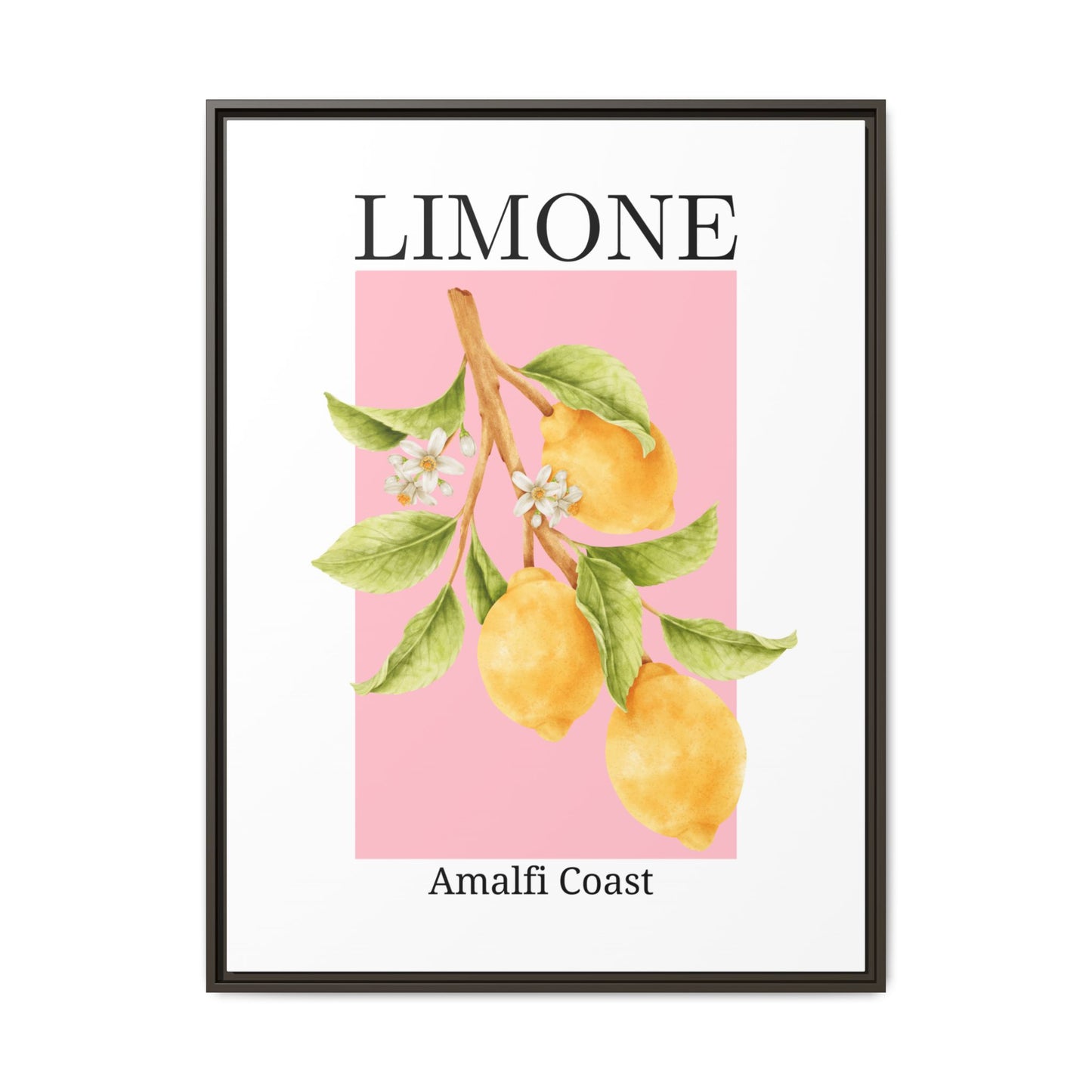 Limone- White background - Matte Canvas, Framed (Multi-color)