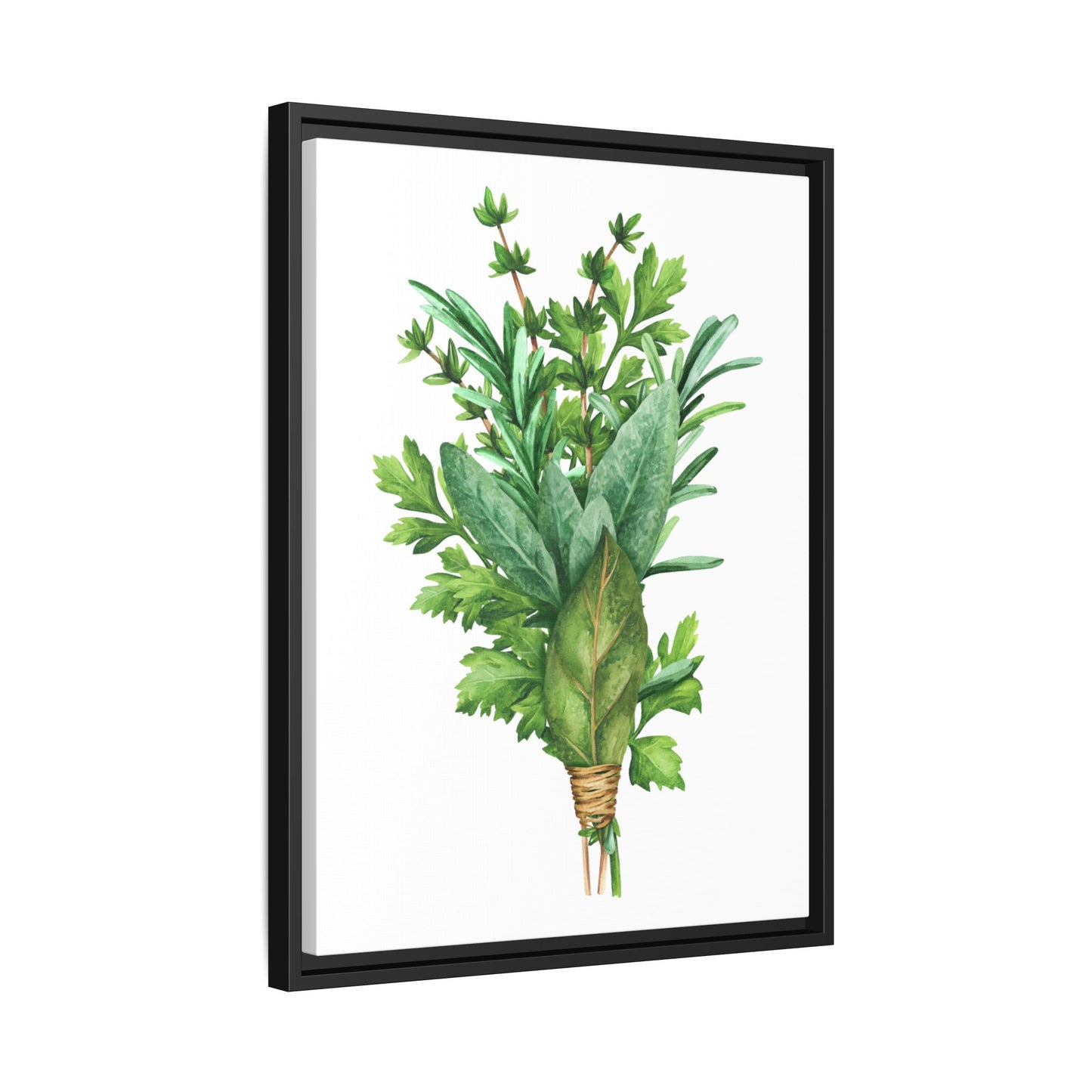 Herbs - Herbs collection - Matte Canvas, Framed (Multi-color)