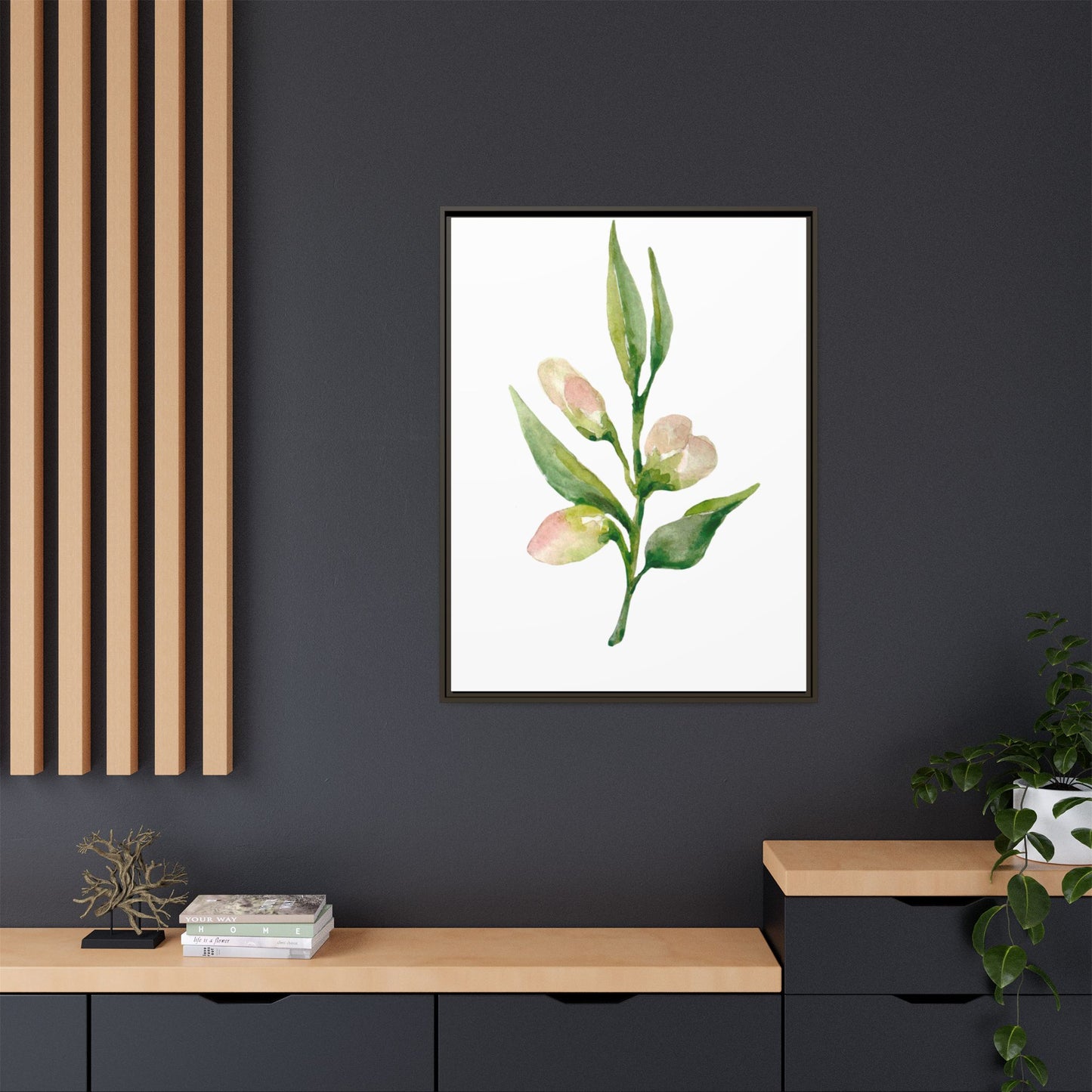 Flowers Collection - Beatrice - Matte Canvas, Framed (Multi-color)
