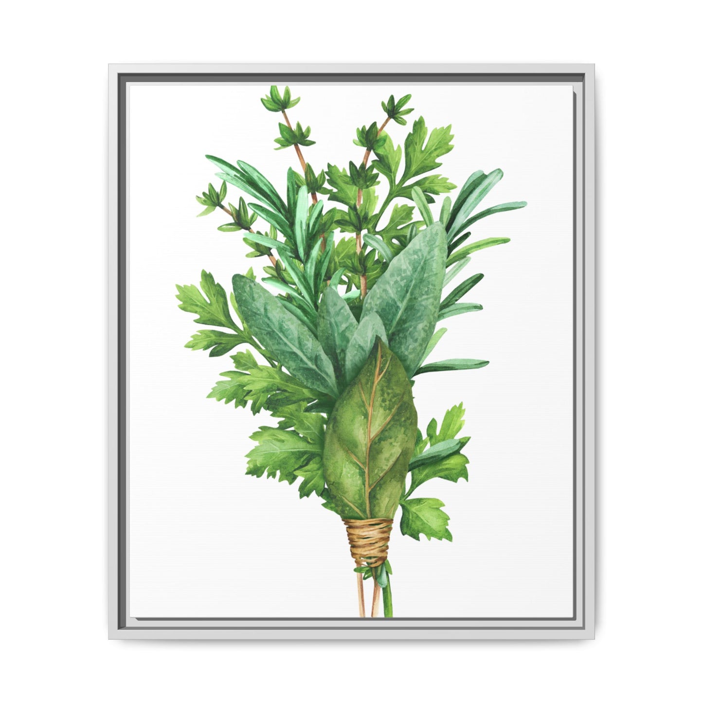 Herbs - Herbs collection - Matte Canvas, Framed (Multi-color)