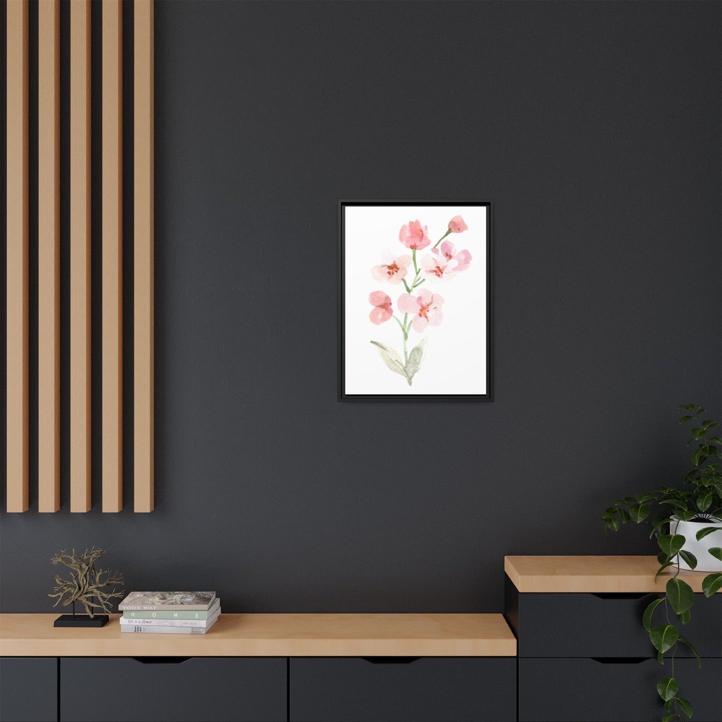 Flowers Collection 3 - Matte Canvas, Framed (Multi-color)