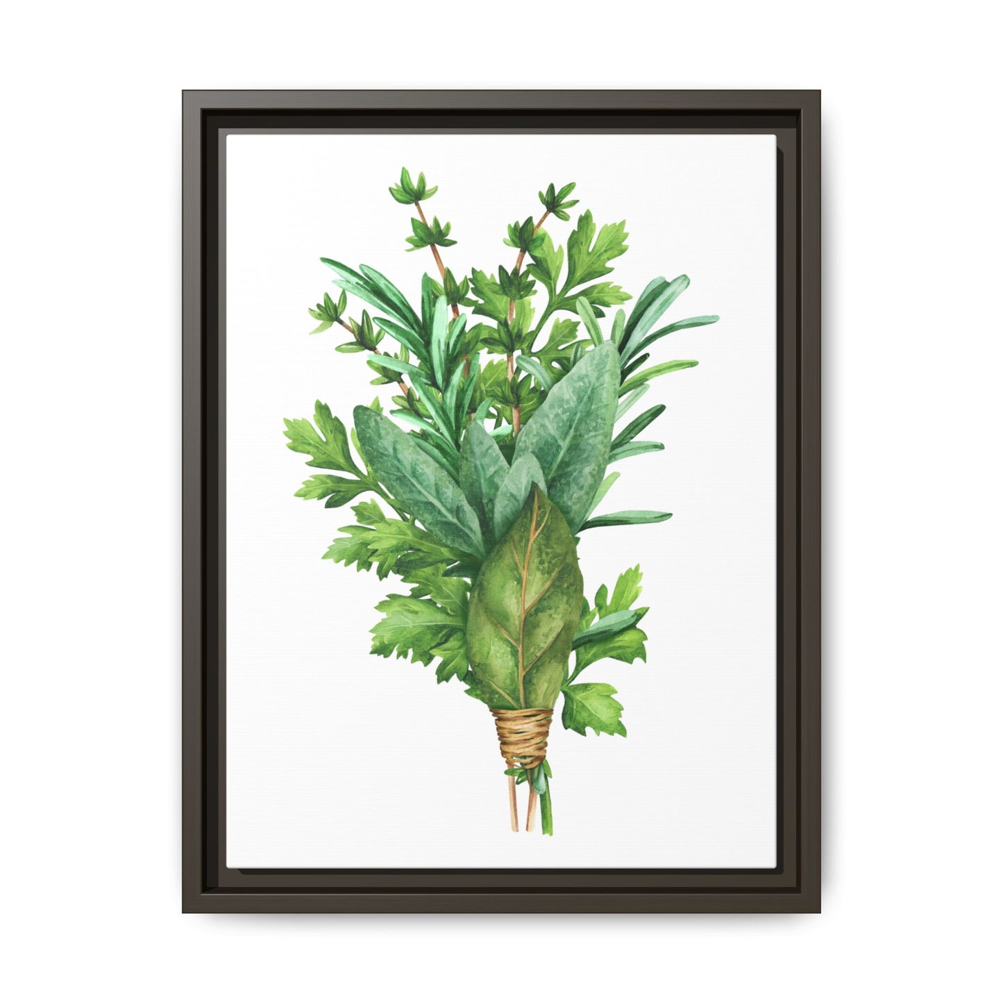 Herbs - Herbs collection - Matte Canvas, Framed (Multi-color)