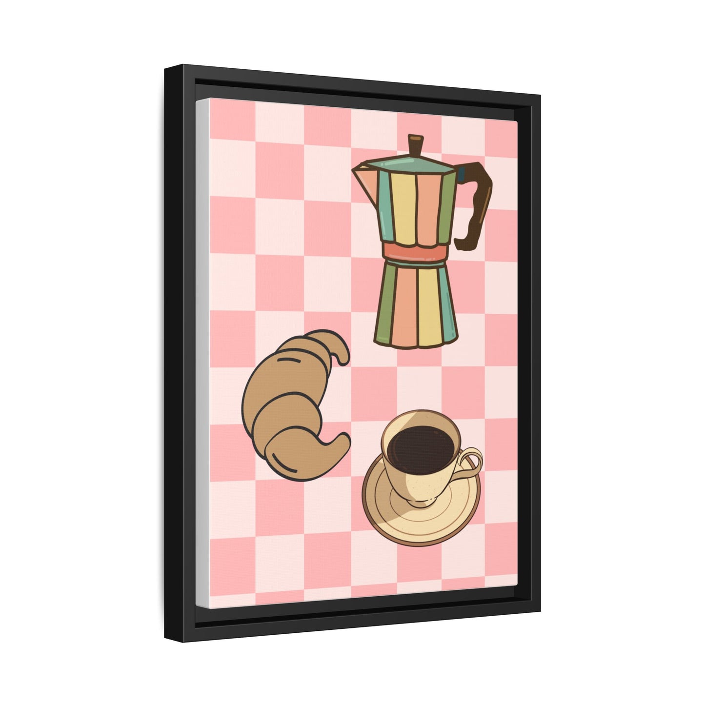 Italy Collection - Happiness - Matte Canvas, Framed (Multi-color)