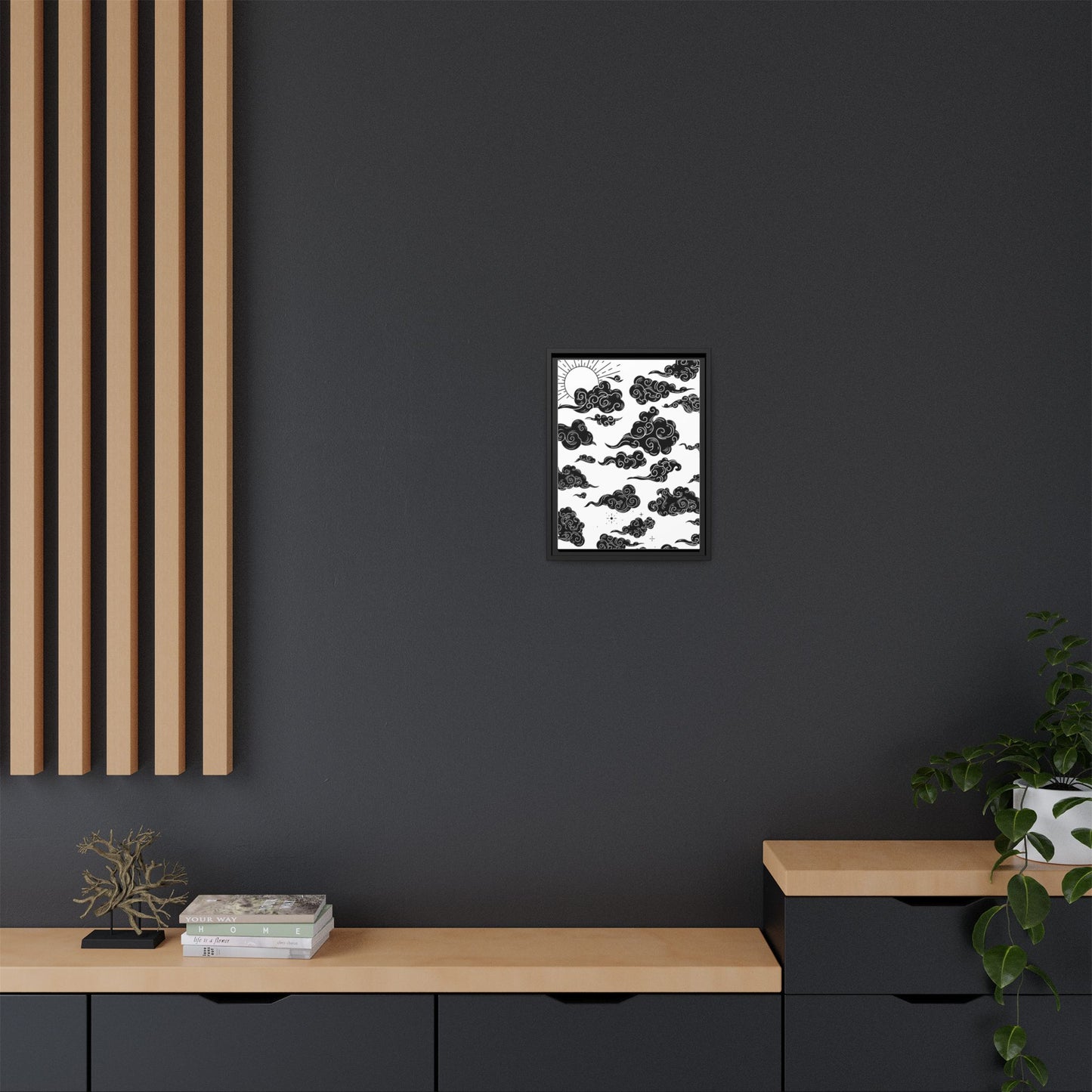 Sky - Matte Canvas, Framed (Multi-color)